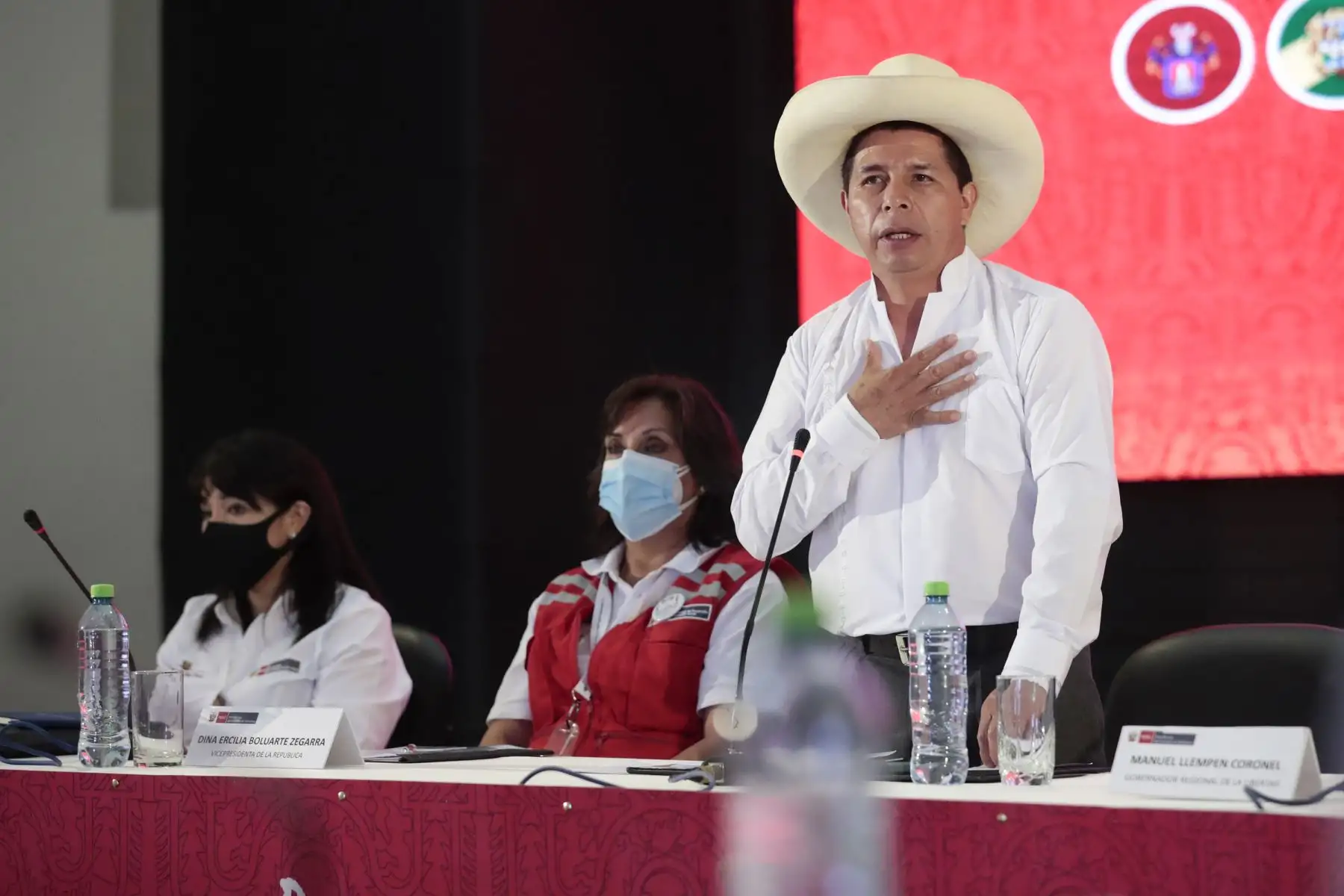El presidente de la República, Pedro Castillo, participa en 16° GORE Ejecutivo que se desarrolla en la ciudad de Trujillo. Foto: ANDINA/Prensa Presidencia