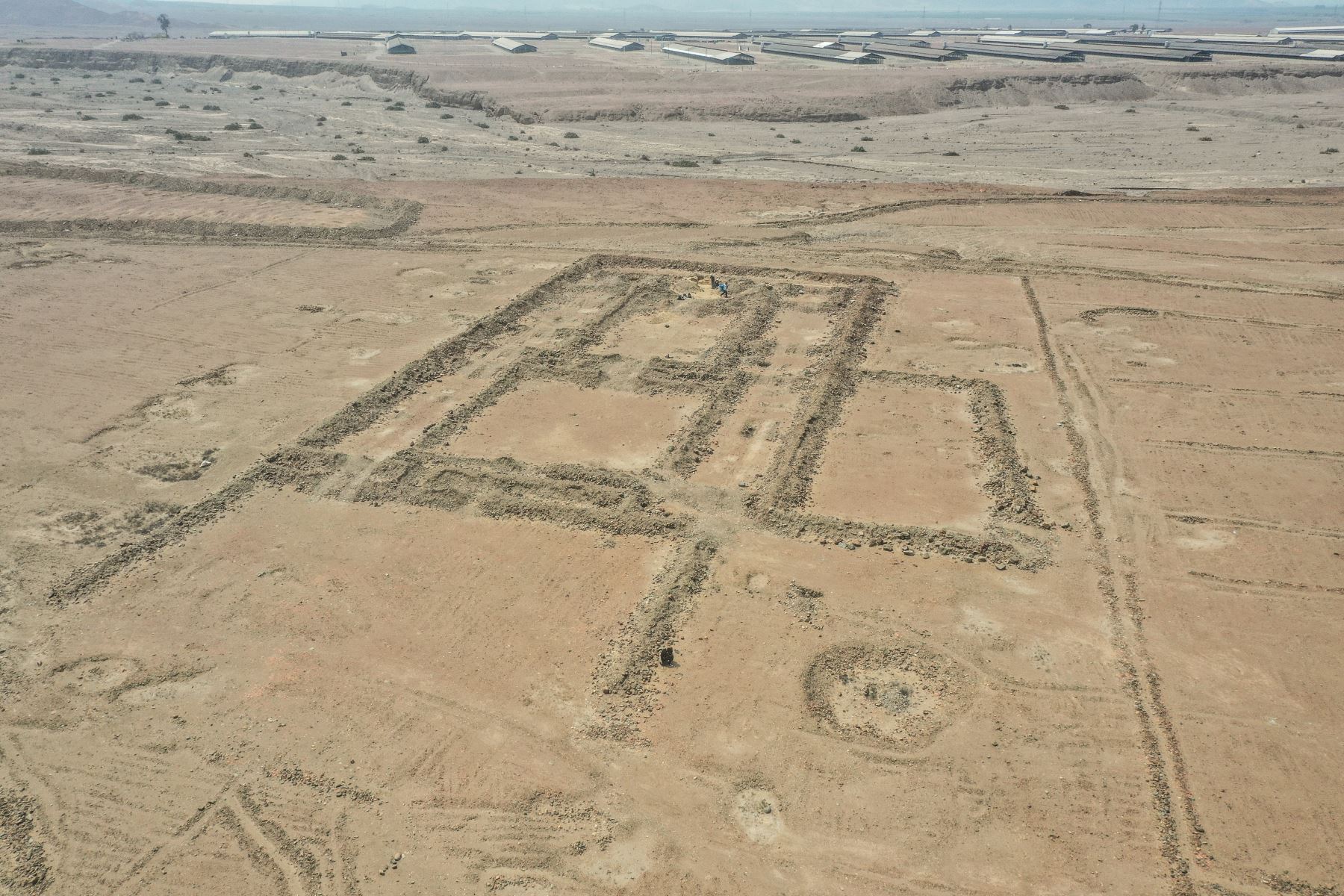 El sitio arqueológico fue descubierto en la quebrada El Oso, en el marco del Programa Arqueológico Chicama y demostraría la orientación agrícola de la cultura Chimú. Foto: Programa Arqueológico Chicama - UNMSM - IPEA