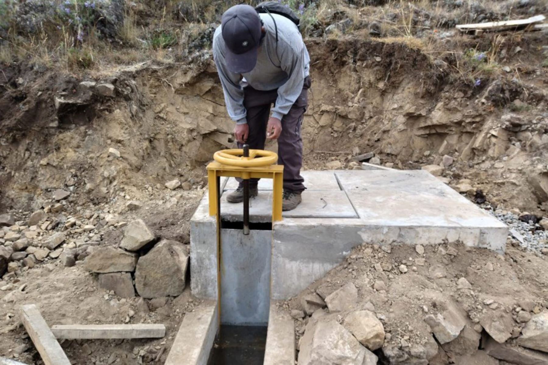 Agro Rural entregó obras de mejoramiento del sistema de riego Chullunco en Huancavelica. Foto: ANDINA/Difusión.