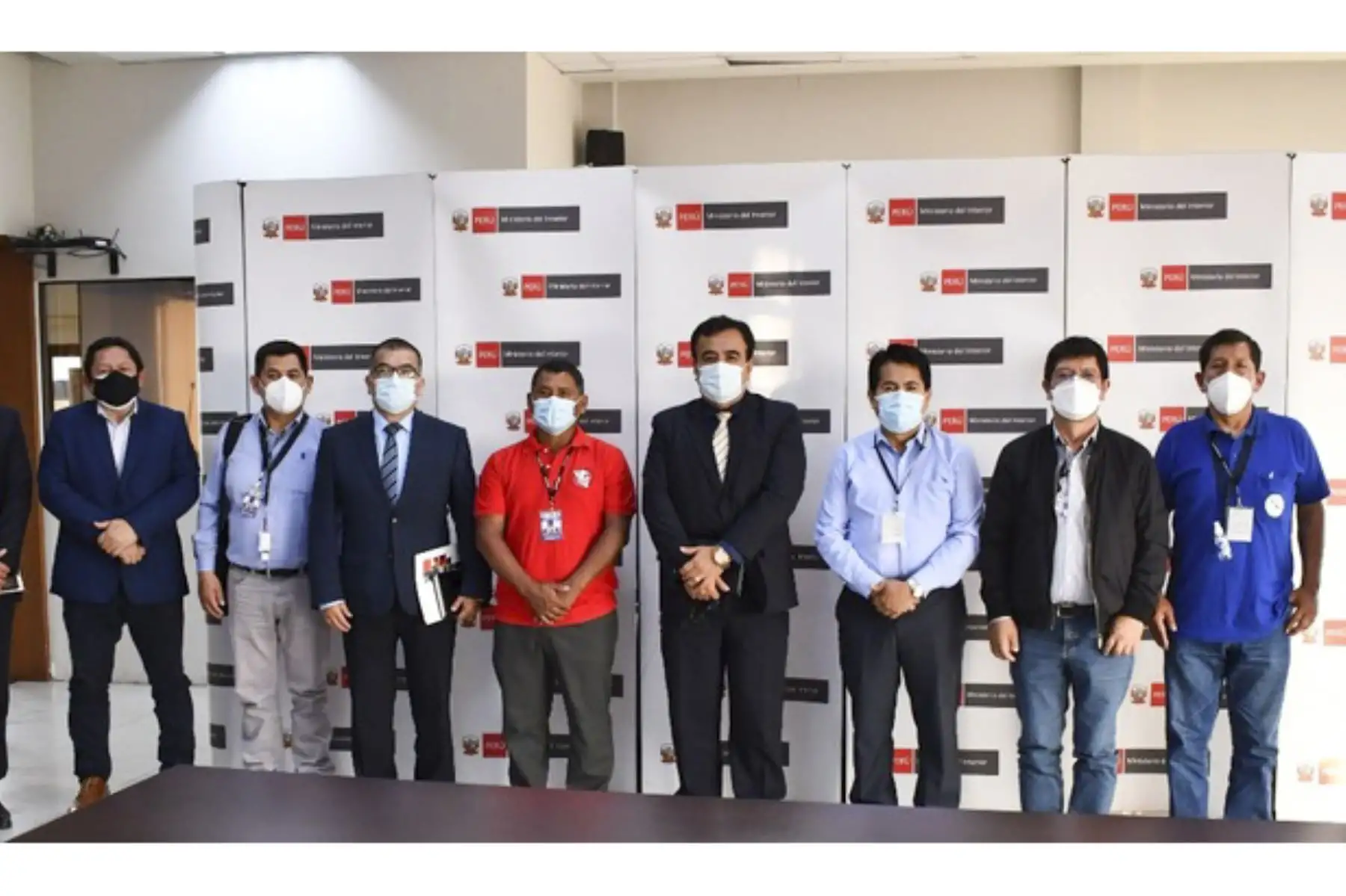 Representantes de la Federación de Trabajadores en Construcción Civil del Perú solicitó el apoyo del sector Interior. ANDINA/ Mininter