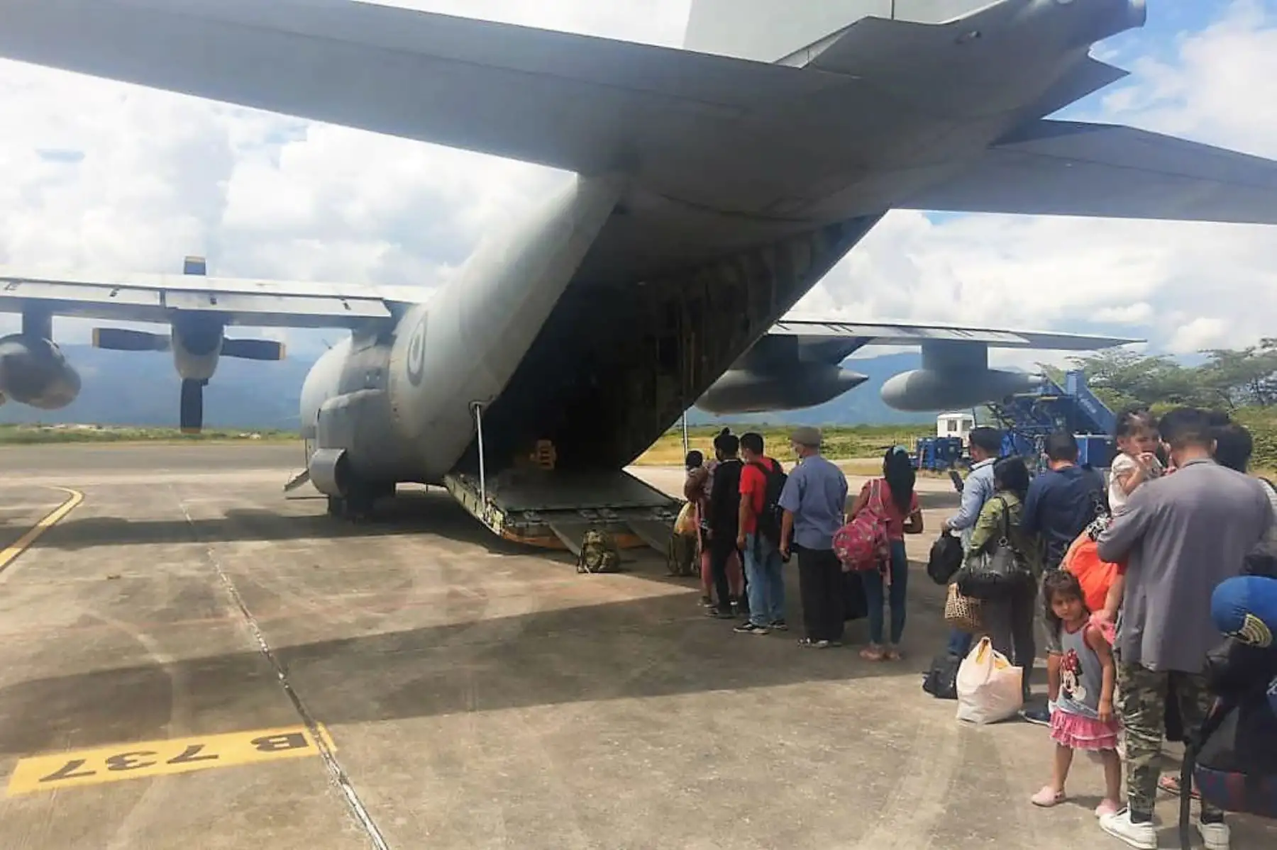 La Fuerza Aérea del Perú (FAP) participa de manera activa en la atención de la emergencia en Amazonas. Foto: ANDINA/Difusión