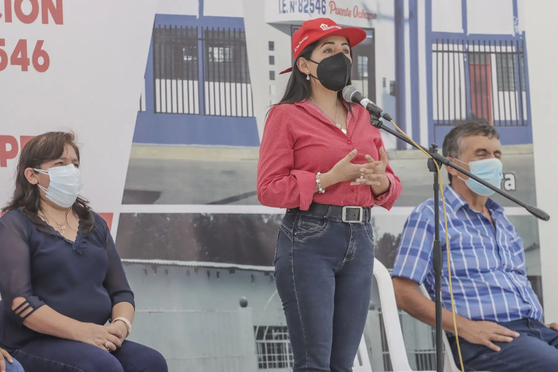 La directora Ejecutiva de la Autoridad para la Reconstrucción con Cambios (ARCC), Amalia Moreno, presidió la ceremonia de entrega de la obra, cuya inversión fue de S/ 1.9 millones. Foto: ARCC