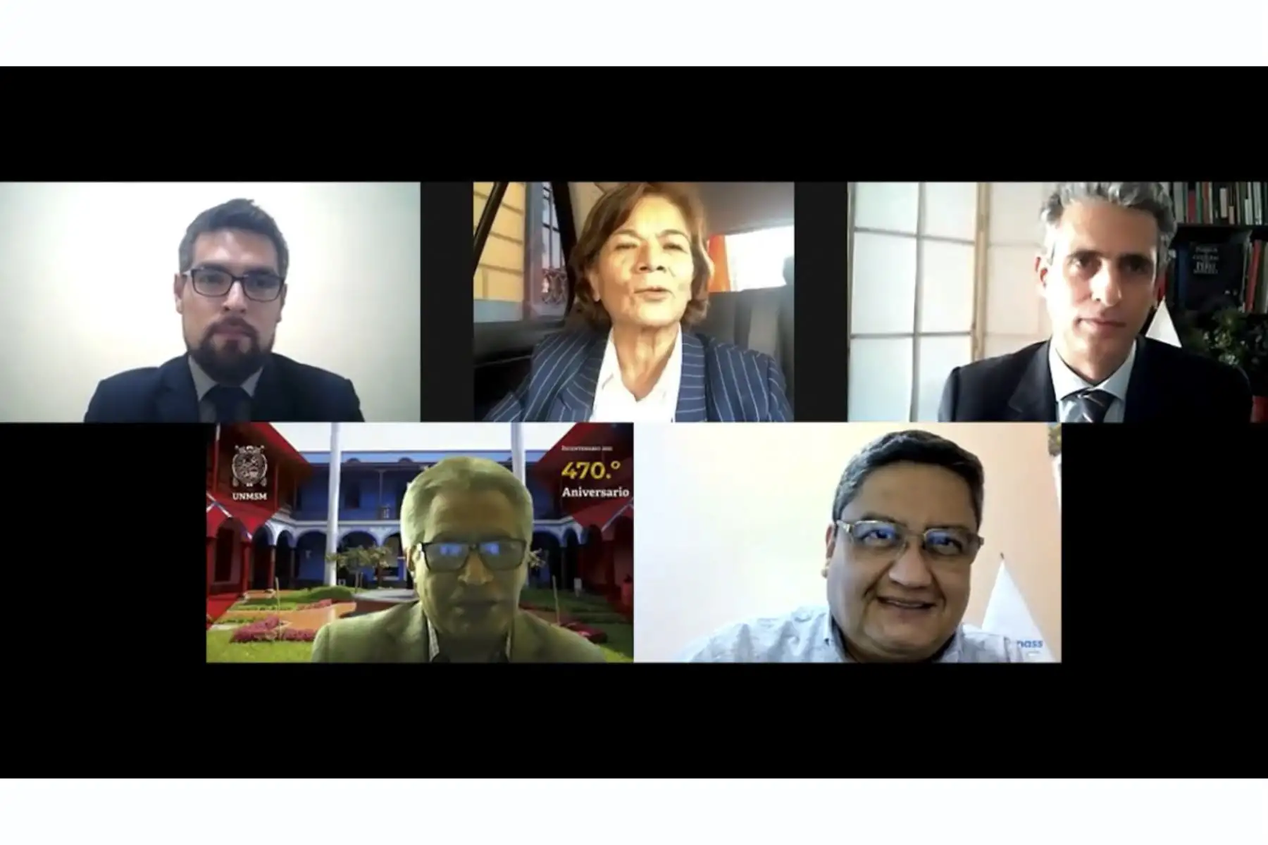 En ceremionia virtual, la rectora de San Marcos, Jerí Ramón Rufiner, y el presidente ejecutivo de la Sunass, Iván Lucich, firmaron convenio que busca concientizar a la población sobre la necisdad de valorar el agua potable y saneamiento. ANDINA/ Sunass