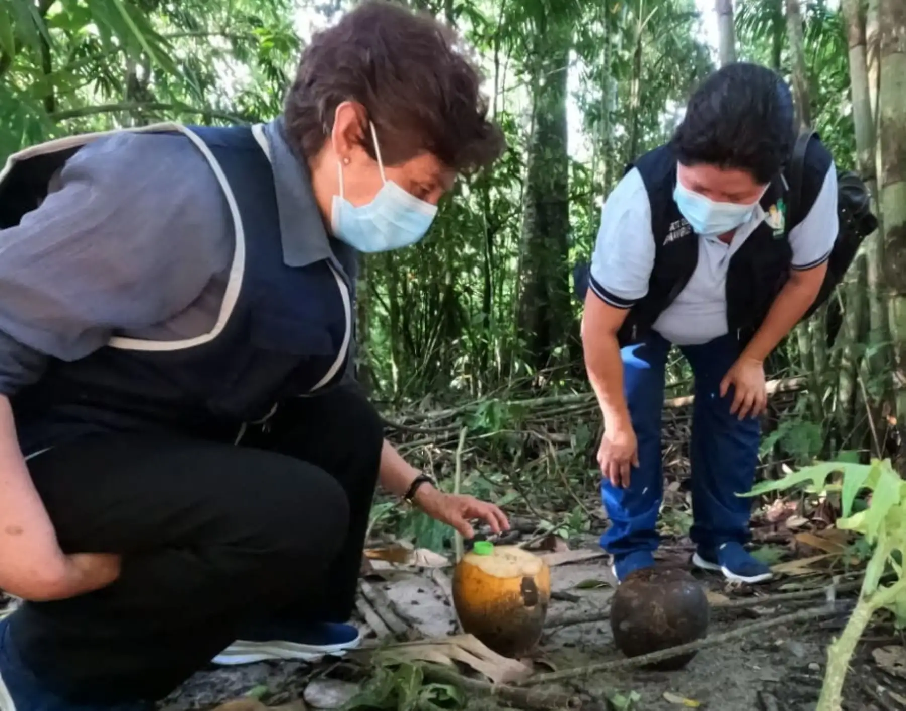 Equipo multidisciplinario del Ministerio de Salud recomienda a las autoridades de salud de Tingo María, en Huánuco. eliminar objetos inservibles que sirven de criadero del zancudo transmisor del dengue. ANDINA/Difusión