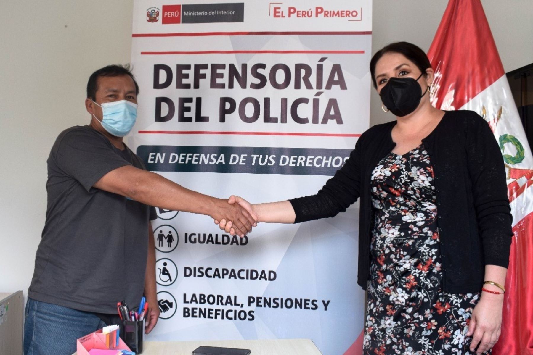 Defensoría del Policía brinda respaldo a efectivo agredido por extranjero. Foto: ANDINA/Difusión.