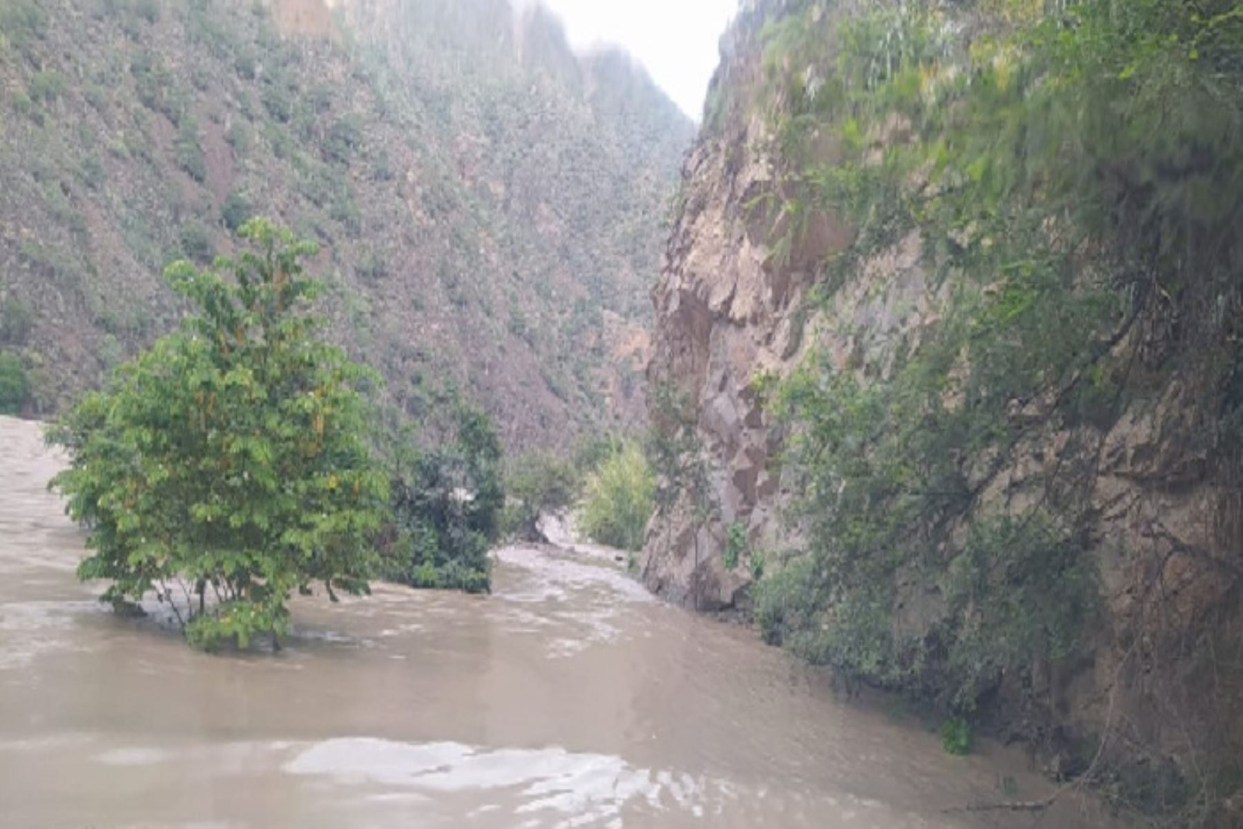 Los mayores daños por el desborde del río Marañón ocurrieron en la carretera entre Chagual y Vijus.