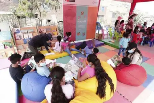 El Ministerio de Cultura y la Municipalidad de Ate promueven conjuntamente la lectura en la primera infancia. ANDINA/ Ministerio de Cultura