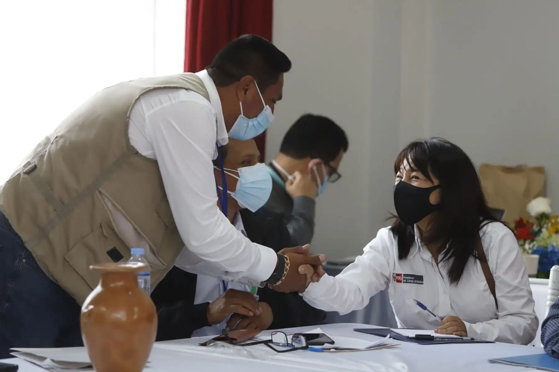 Presidenta del Consejo de Ministros lideró mesas técnicas de trabajo durante el Muni Ejecutivo en la región de Apurímac. Con su participación se logró instalar 7 mesas técnicas de coordinación con 84 alcaldes provinciales y distritales de Apurímac, con el fin de avanzar en la solución de los principales problemas de sus localidades. Foto: ANDINA/PCM