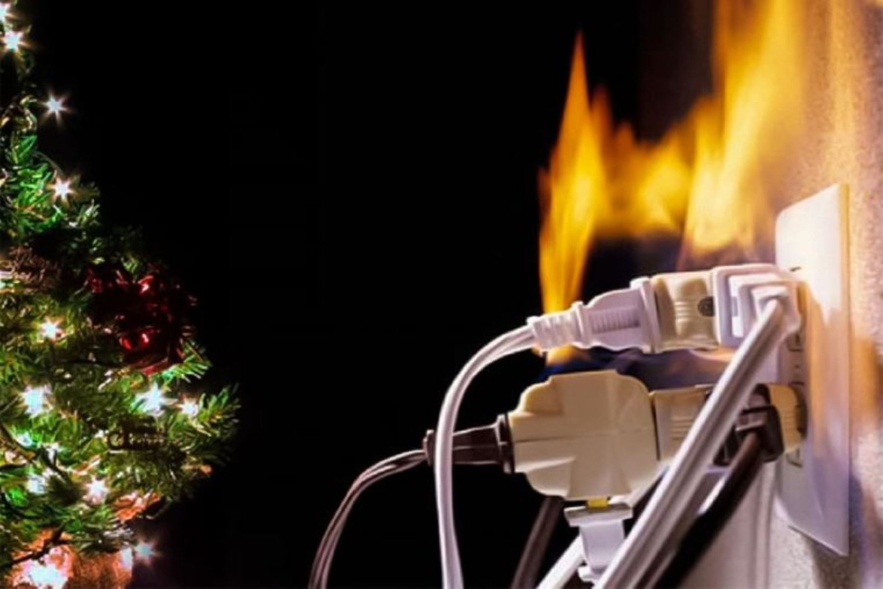 Navidad y fiestas de fin de año: Conozca las causas comunes de incendios eléctricos. Foto: ANDINA/archivo.
