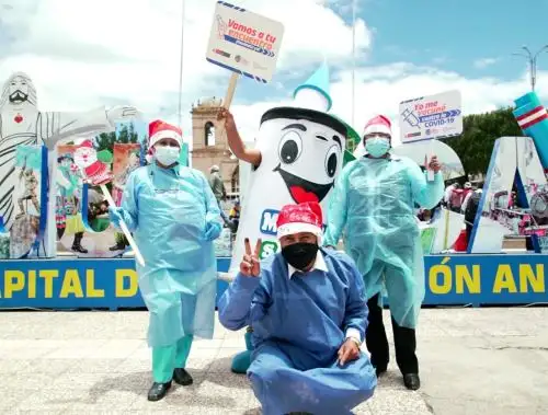 Ministerio de Salud lanza campaña "Vamos a tu encuentro Rikcharisun" en Puno para llegar a los que aún no han recibido la vacuna contra covid-19 en dicha región. ANDINA/Difusión