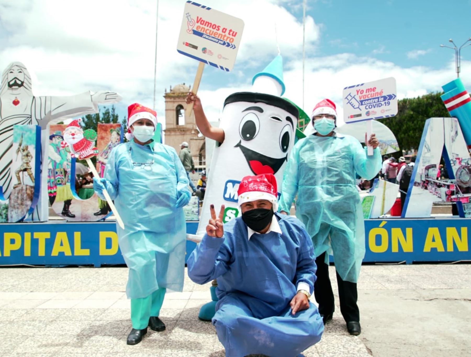 Ministerio de Salud lanza campaña "Vamos a tu encuentro Rikcharisun" en Puno para llegar a los que aún no han recibido la vacuna contra covid-19 en dicha región. ANDINA/Difusión