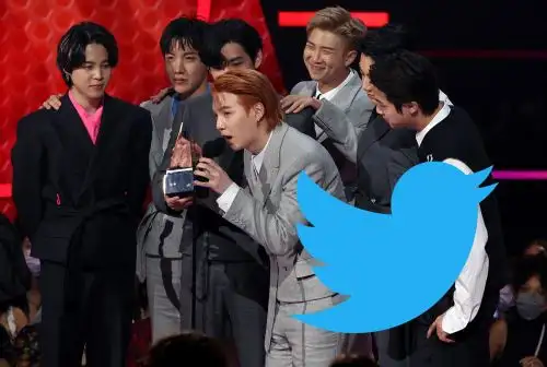 BTS fue uno de los hashtags más mencionados del año, además de tener el tuit más retuiteado y el segundo mensaje con más Me gusta del 2021. Foto: AFP