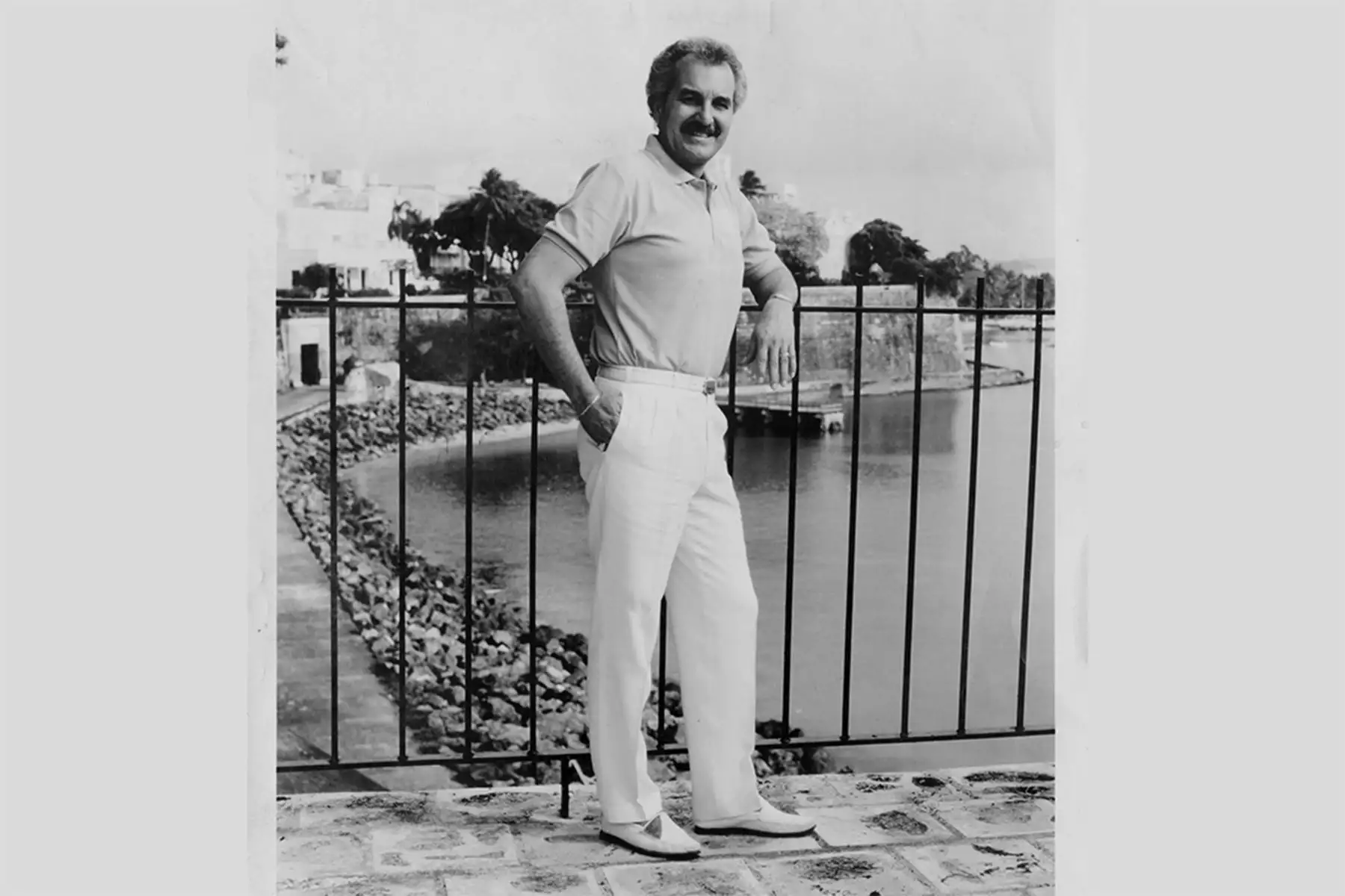 Paquito Guzmán, cantante salsero, en 1989.
Foto: ANDINA/ Archivo