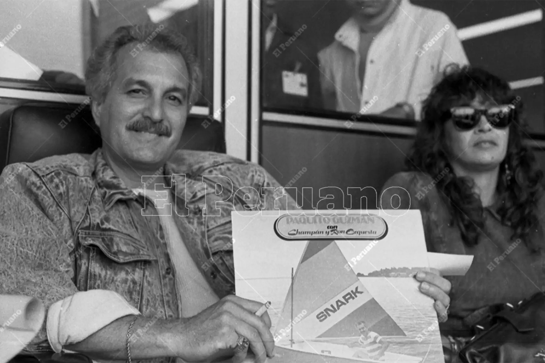 Callao - 14 junio 1988 / El cantante Paquito Guzmán llegó al Perú para brindar una serie de presentaciones. Archivo Histórico de El Peruano / José Risco