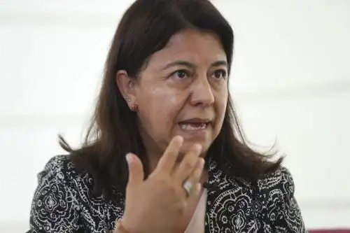 Gisela Ortiz, vocera de los deudos de las víctimas de La Cantuta. ANDINA