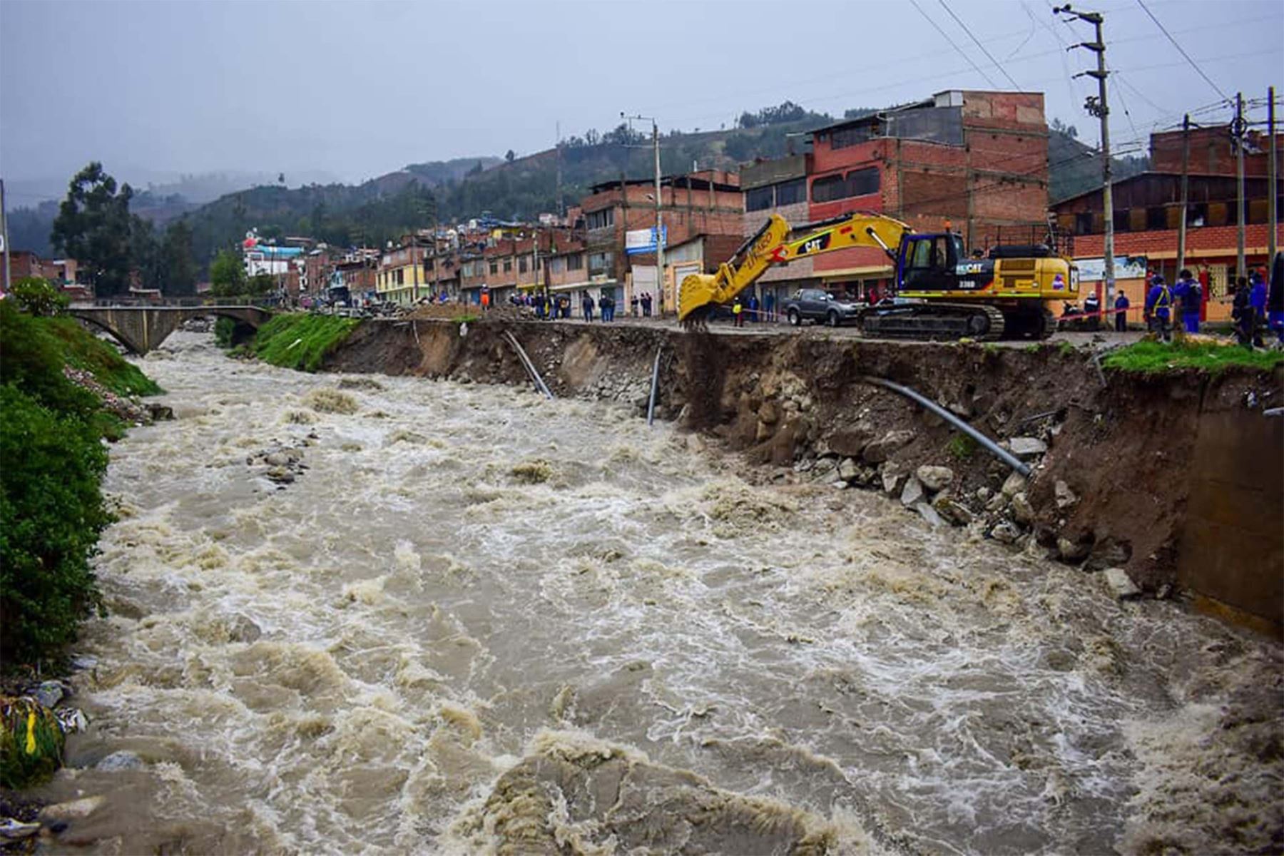 Lluvias intensas que se registran en la sierra de la región Áncash han ocasionado el incremento del caudal de los ríos. Foto: ANDINA/Difusión