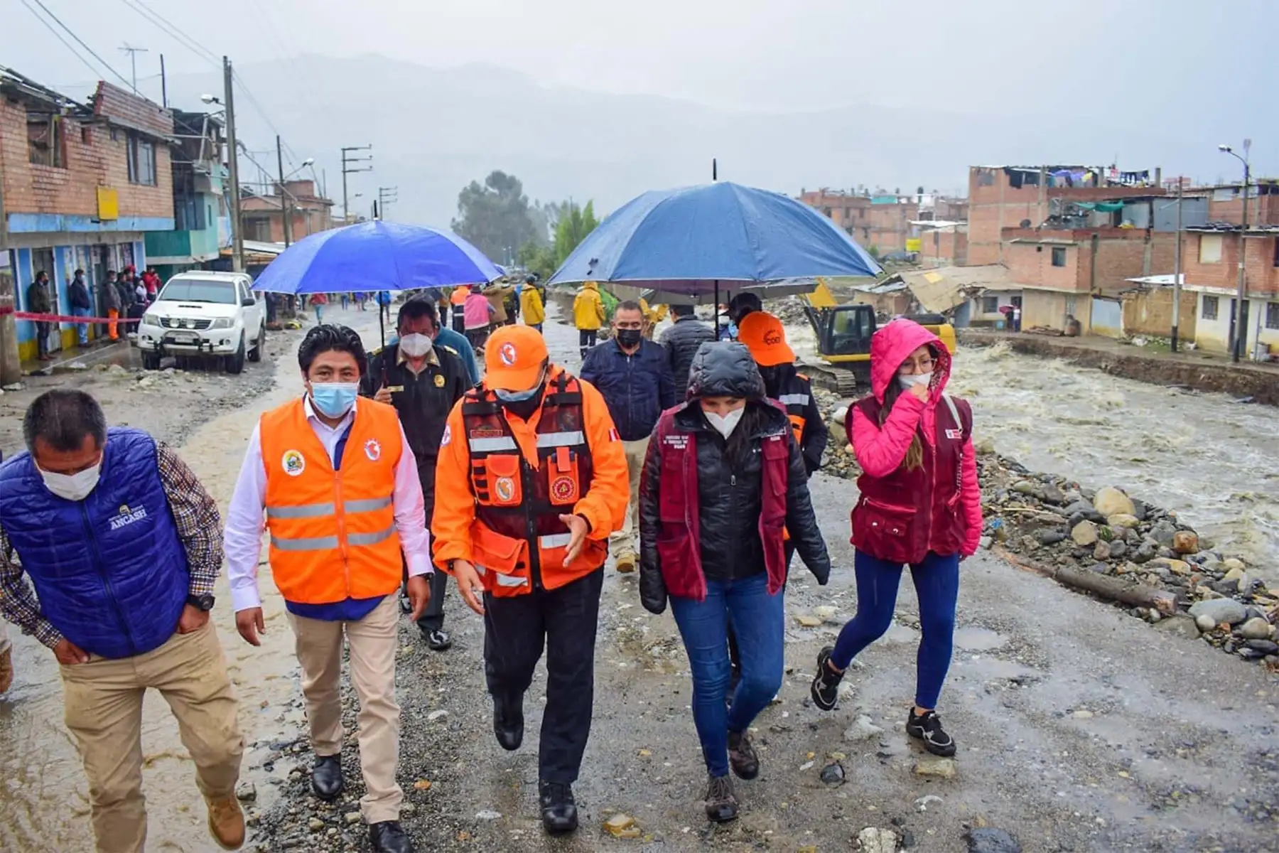 Lluvias intensas que se registran en la sierra de la región Áncash han ocasionado el incremento del caudal de los ríos. Foto: ANDINA/Difusión