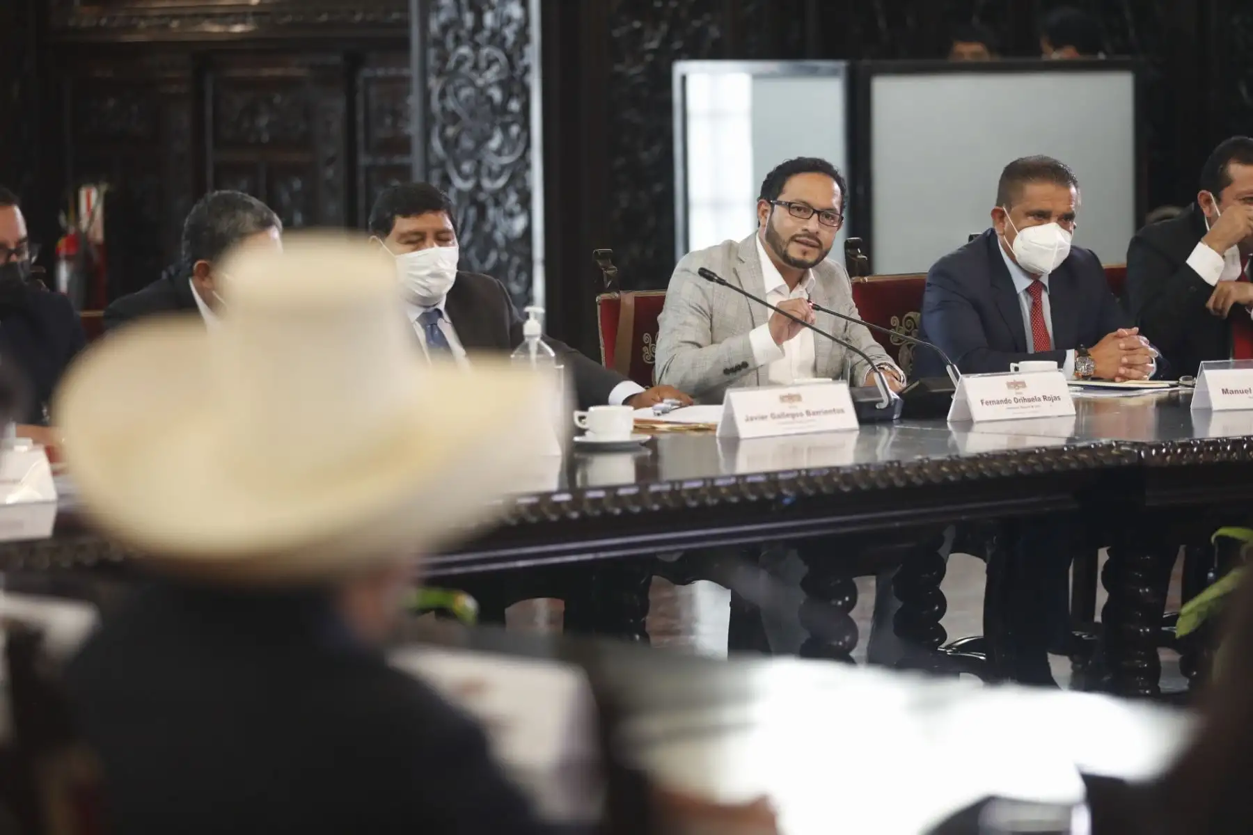 Presidente de la República, Pedro Castillo, sostuvo reunión con Gobernadores Regionales y ministros de Estado.
Foto: ANDINA/ Presidencia