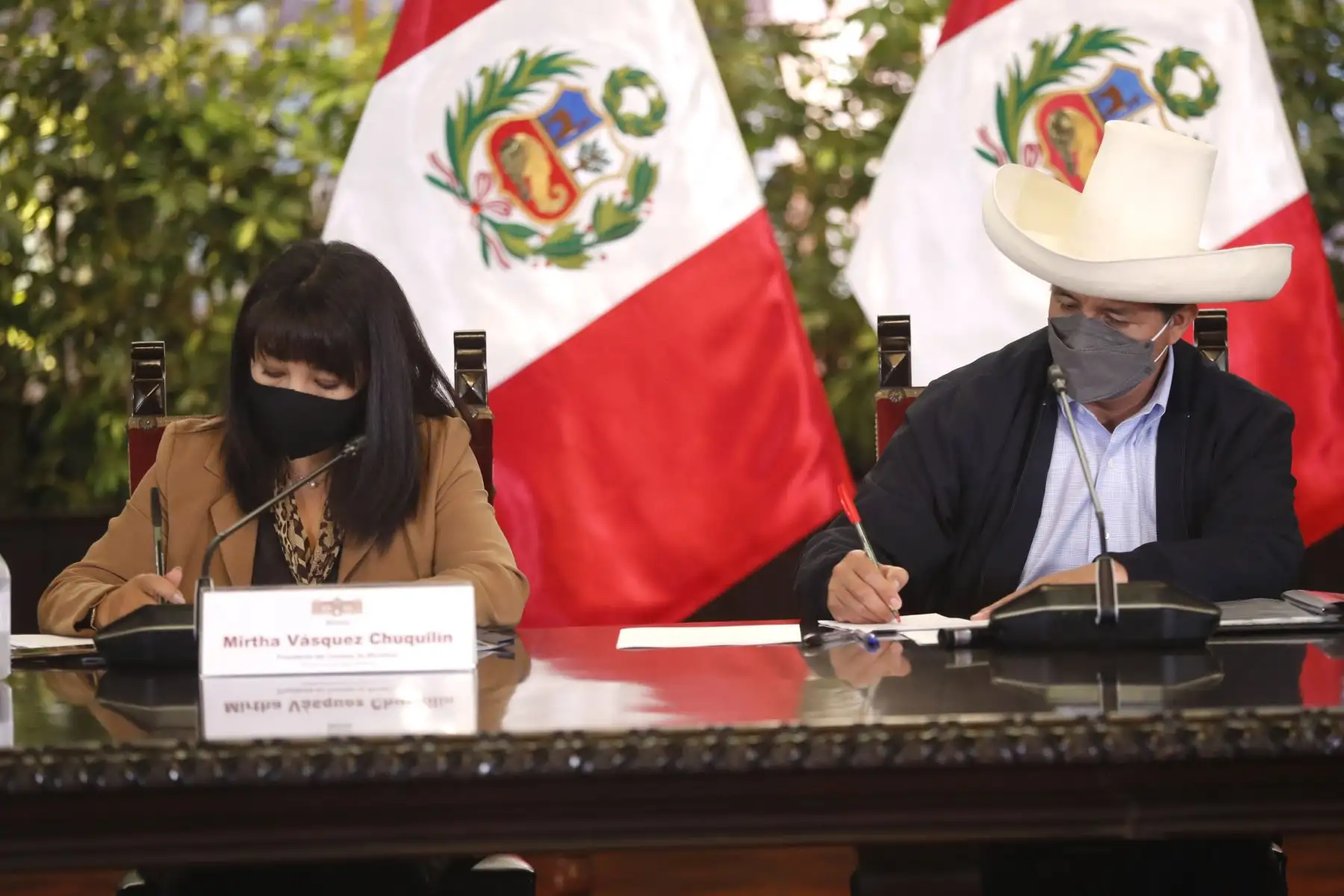 Presidente de la República, Pedro Castillo, sostuvo reunión con Gobernadores Regionales y ministros de Estado.
Foto: ANDINA/ Presidencia