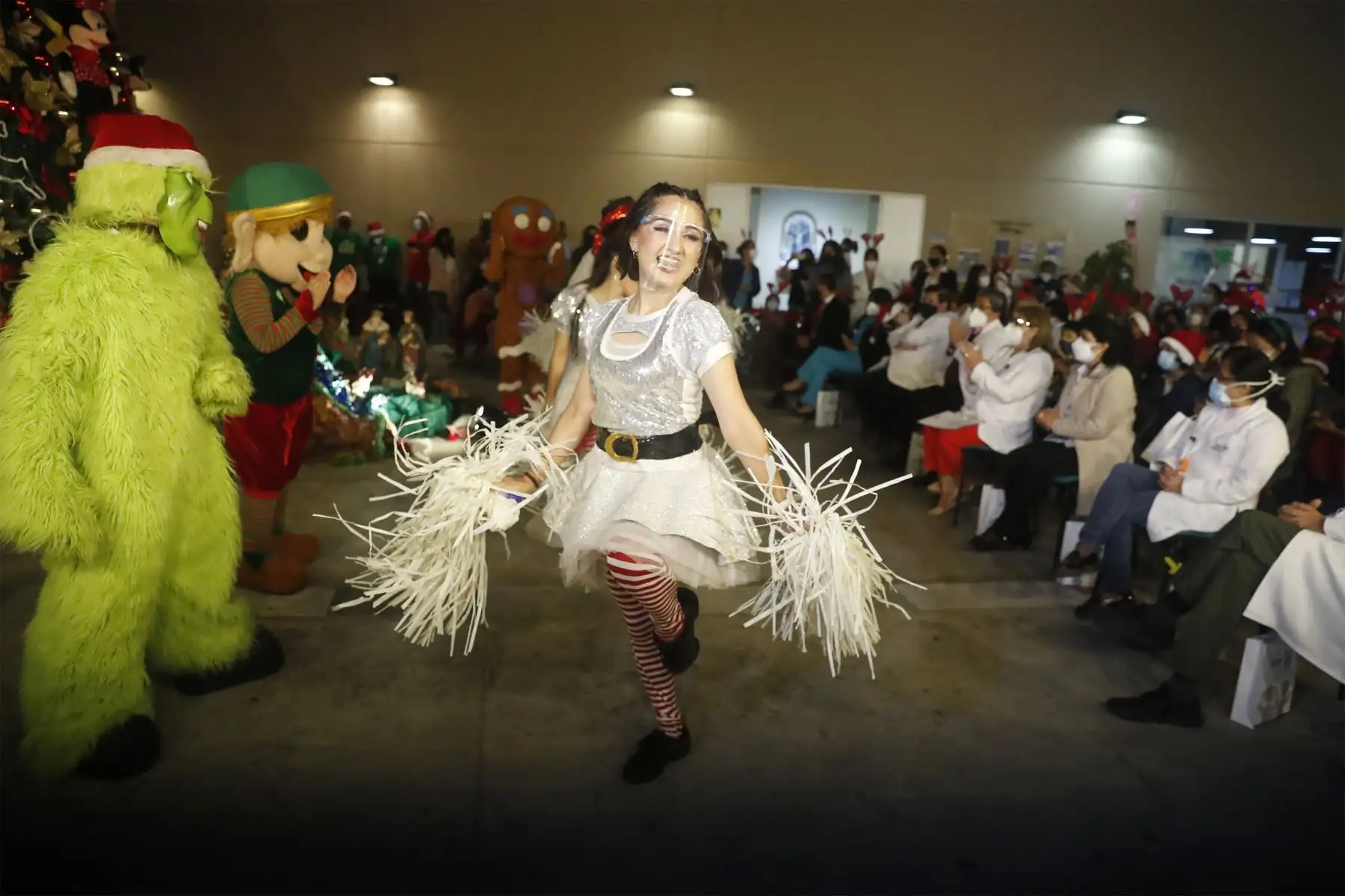 Primera Dama de la Nación, Lilia Paredes, participa en el encendido del árbol de navidad en el INSN-San Borja
Foto: ANDINA/Renato Pajuelo