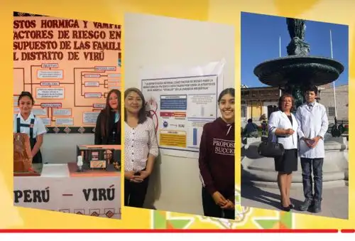 La delegación peruana participante en la ExpoCiencias 2021 en Durango, México, obtuvo dos medallas de oro y una de plata.