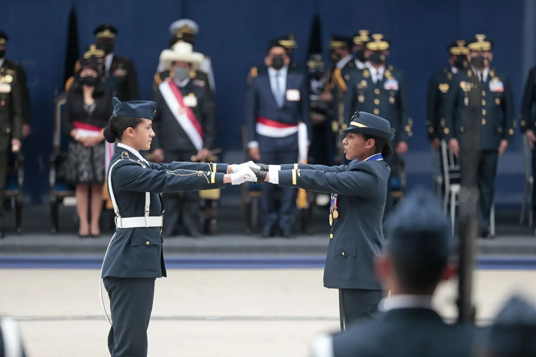 El presidente de la República, Pedro Castillo Terrones, encabeza la Ceremonia de Graduación de los Alféreces de la Escuela de Oficiales de la Fuerza Aérea del Perú.
Foto: ANDINA/Presidencia Perú