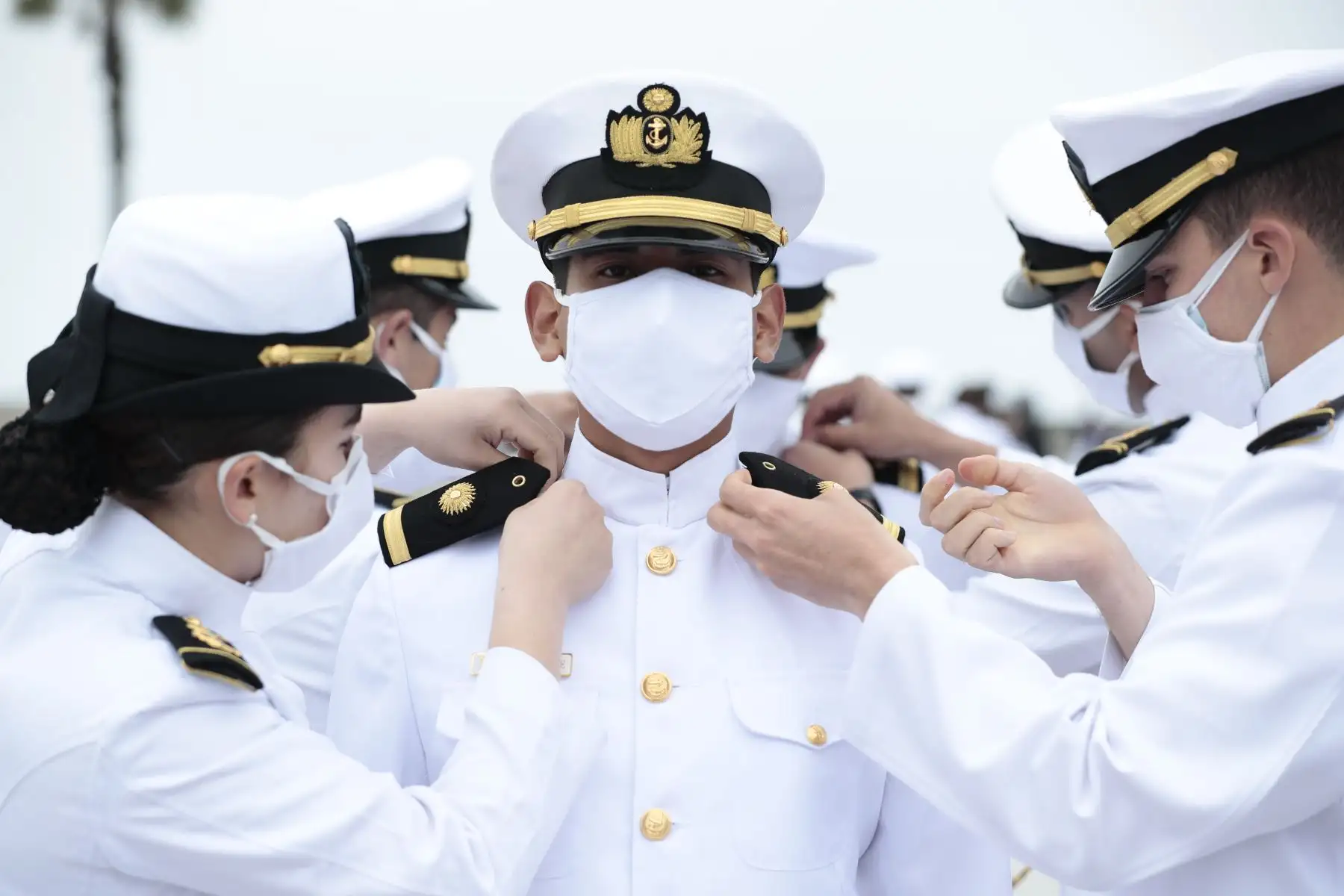 Presidente de la República, Pedro Castillo, asiste a la ceremonia de graduación de los alféreces de fragata de la Escuela Naval del Perú.
Foto: ANDINA/Presidencia Perú