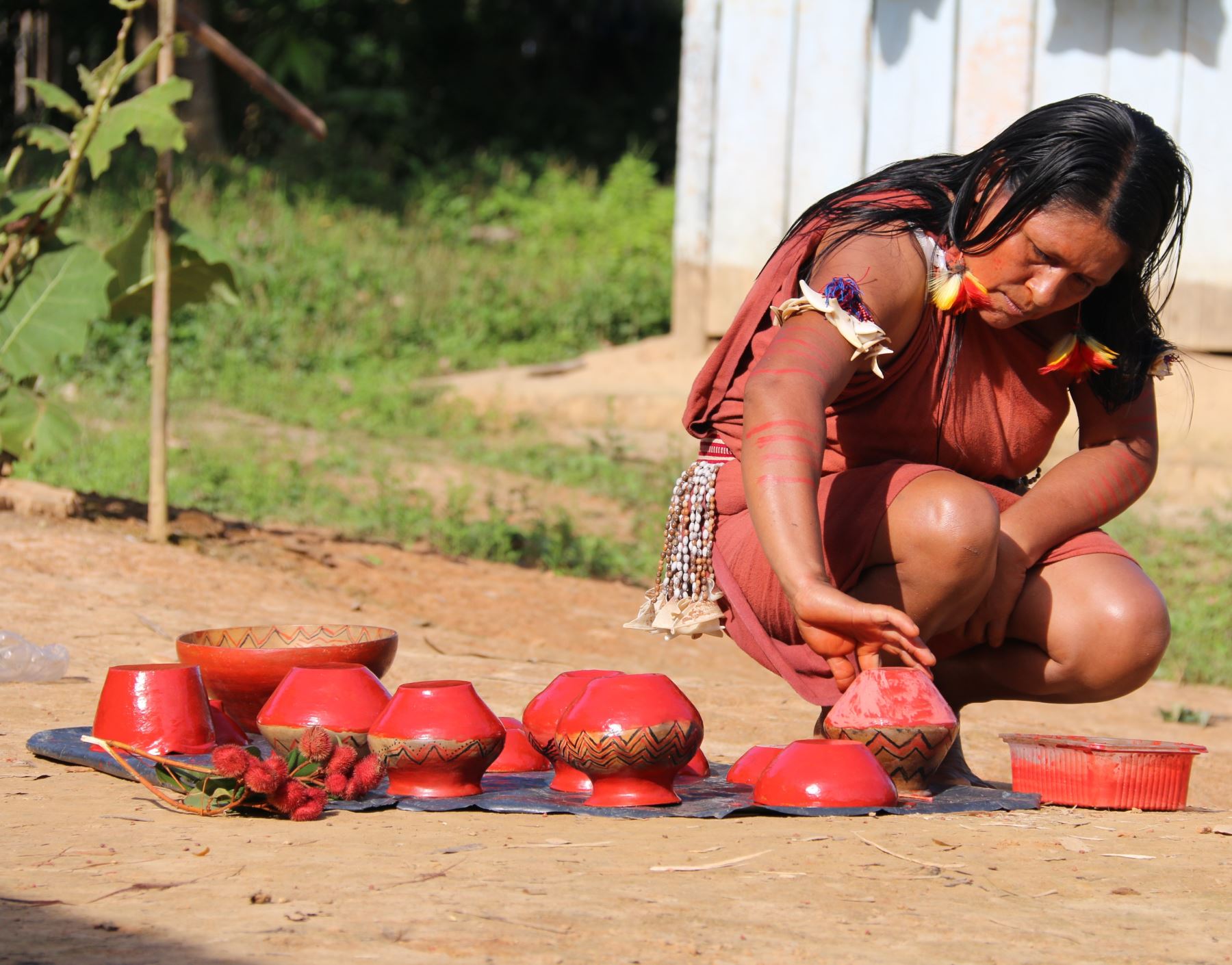 La Unesco declaró Patrimonio Cultural Inmaterial de la Humanidad a la cerámica tradicional del pueblo awajún. Foto: ANDINA/Difusión.