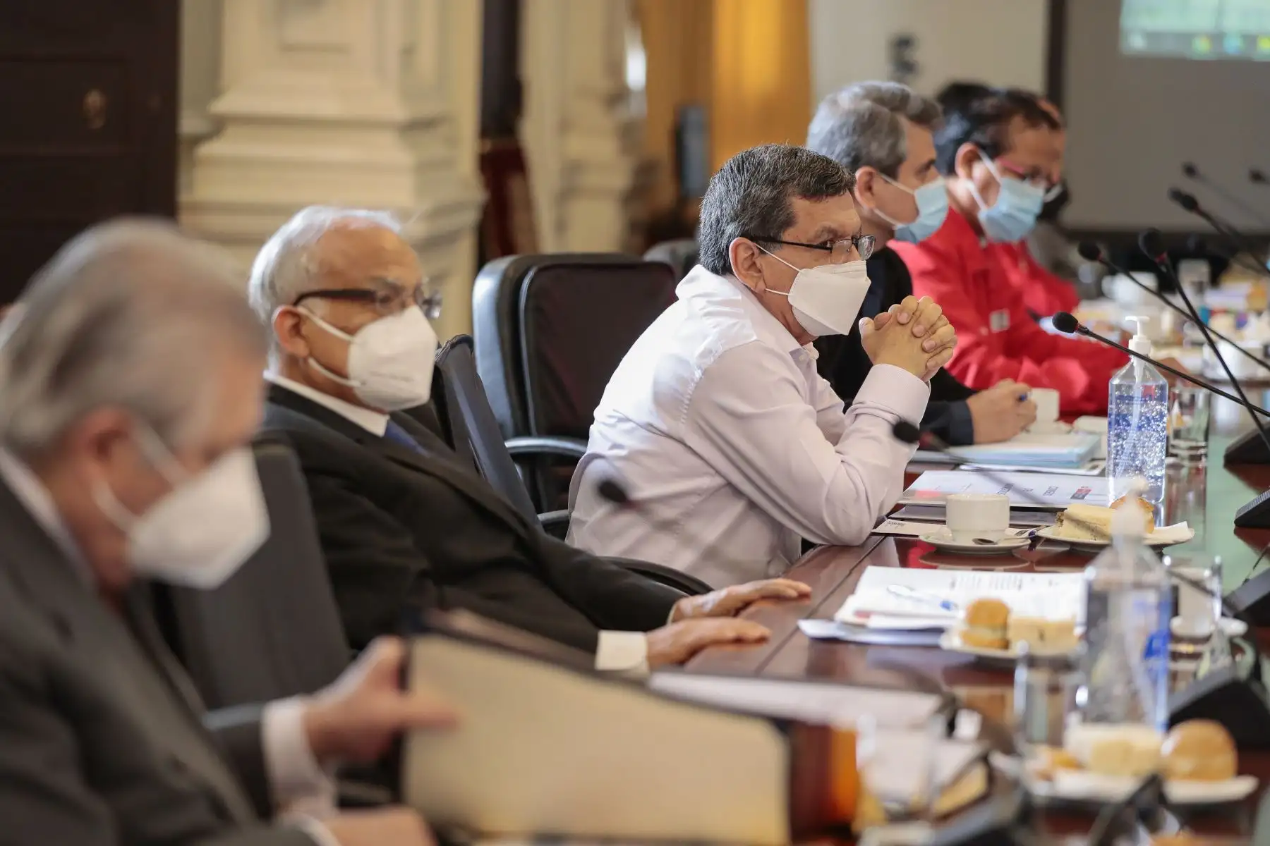 Presidente de la República, Pedro Castillo, lidera sesión del Consejo de Ministros.
Foto: ANDINA/Prensa Presidencia