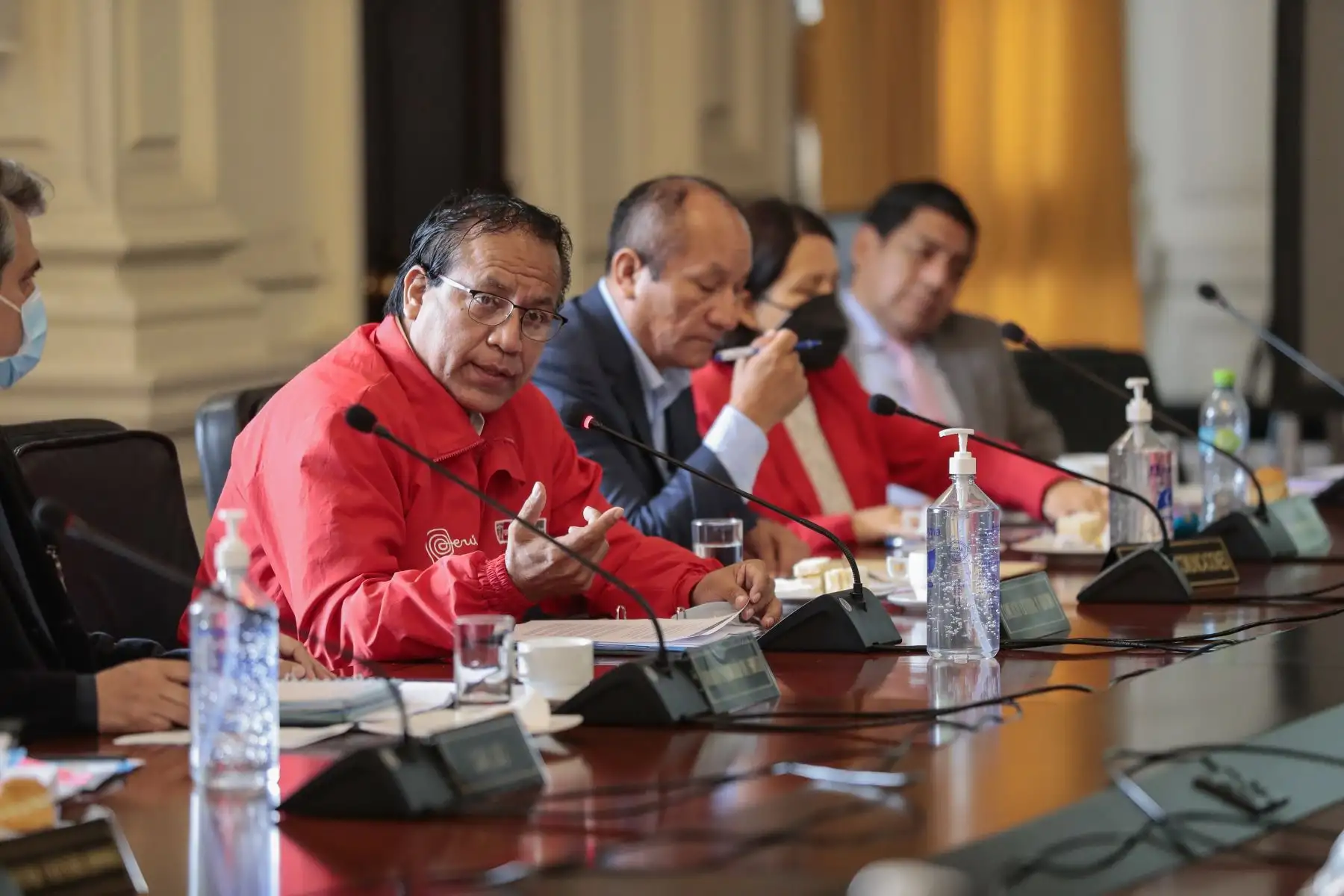 Presidente de la República, Pedro Castillo, lidera sesión del Consejo de Ministros.
Foto: ANDINA/Prensa Presidencia