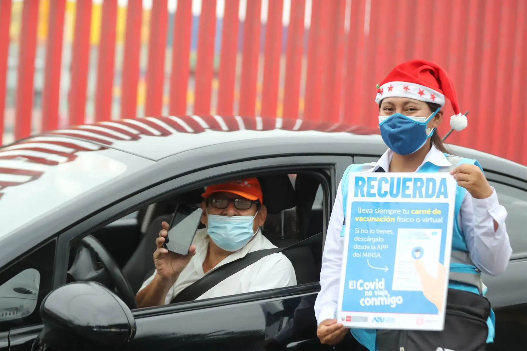 ATU verifica que conductores y cobradores de transporte urbano cuenten con la doble vacunación contra el covid-19.
Foto: ANDINA/Carla Patiño Ramírez