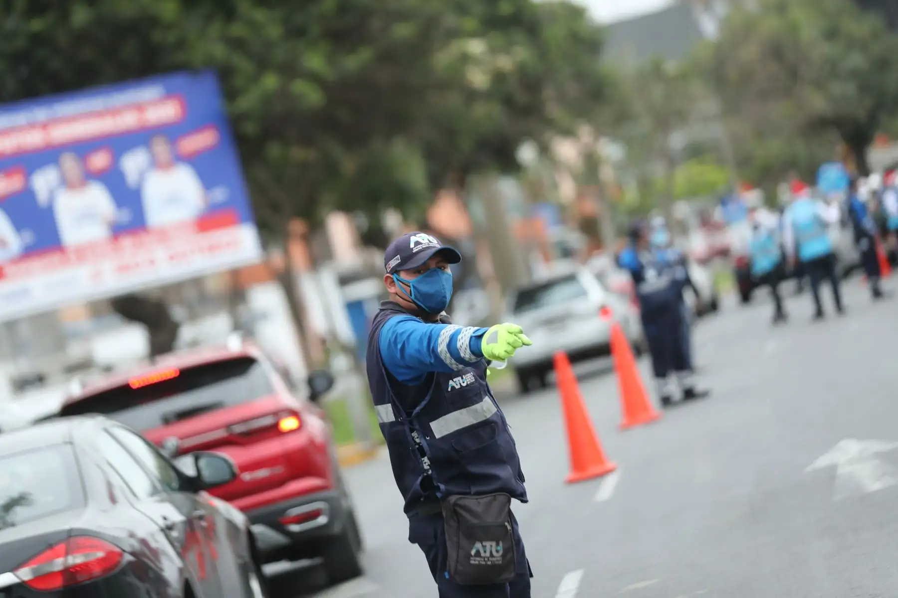 ATU verifica que conductores y cobradores de transporte urbano cuenten con la doble vacunación contra el covid-19.
Foto: ANDINA/Carla Patiño Ramírez