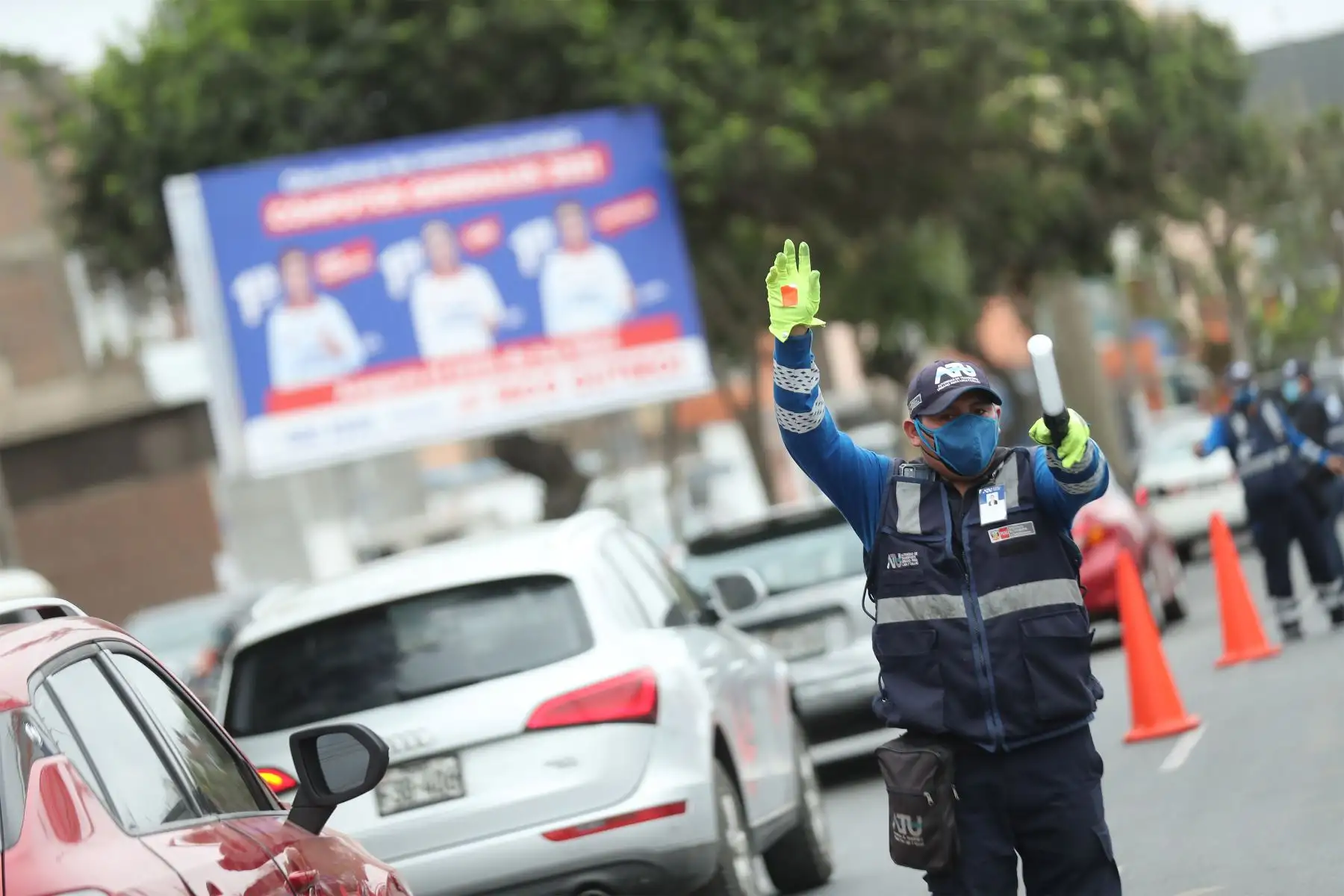 ATU verifica que conductores y cobradores de transporte urbano cuenten con la doble vacunación contra el covid-19.
Foto: ANDINA/Carla Patiño Ramírez