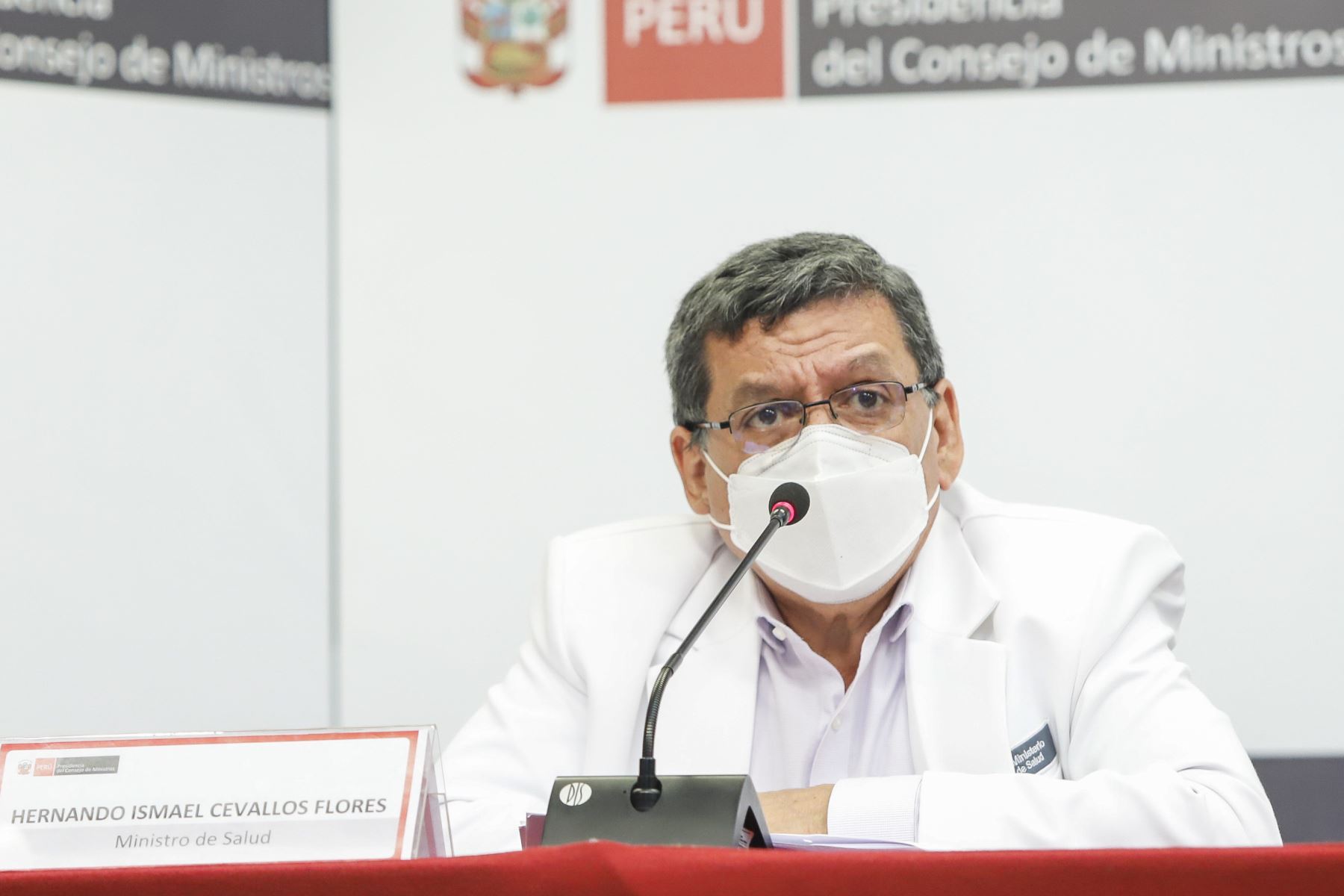 Ministro de Salud, Hernando Cevallos. Foto: ANDINA/PCM