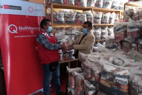La distribución de los alimentos a los municipios empezó el 7 de diciembre y concluyó el martes 14, precisó el programa social Qali Warma. Foto: ANDINA/Qali Warma