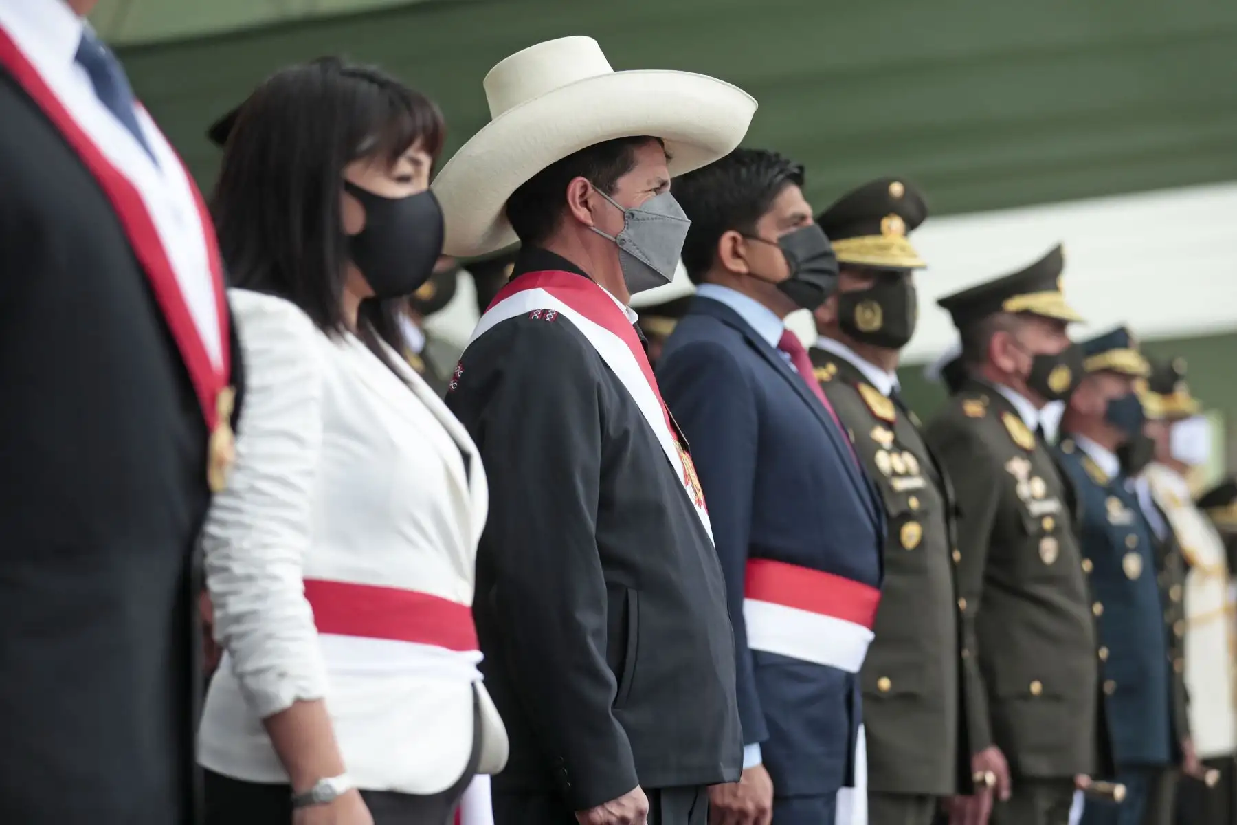 Presidente de la República, Pedro Castillo, asiste a la ceremonia de graduación de los alféreces y subtenientes de la Escuela Militar de Chorrillos “Coronel Francisco Bolognesi”.
Foto: ANDINA / Presidencia Perú