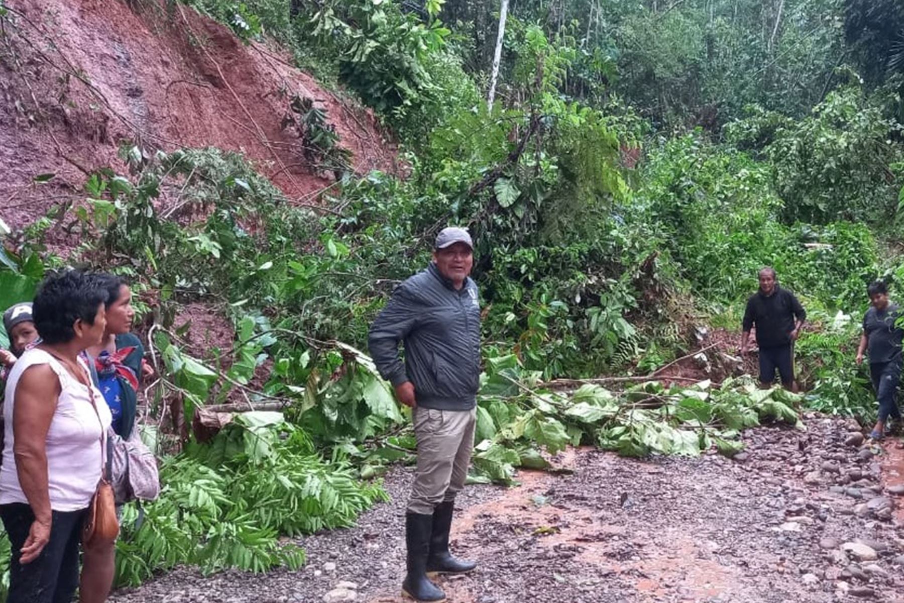 Además, a consecuencia de lluvias intensas se produjo el derrumbe de un cerro que dañó una vivienda de material rústico en el anexo de Bella Esperanza del centro poblado de Cacazú, en el distrito pasqueño de Villa Rica.