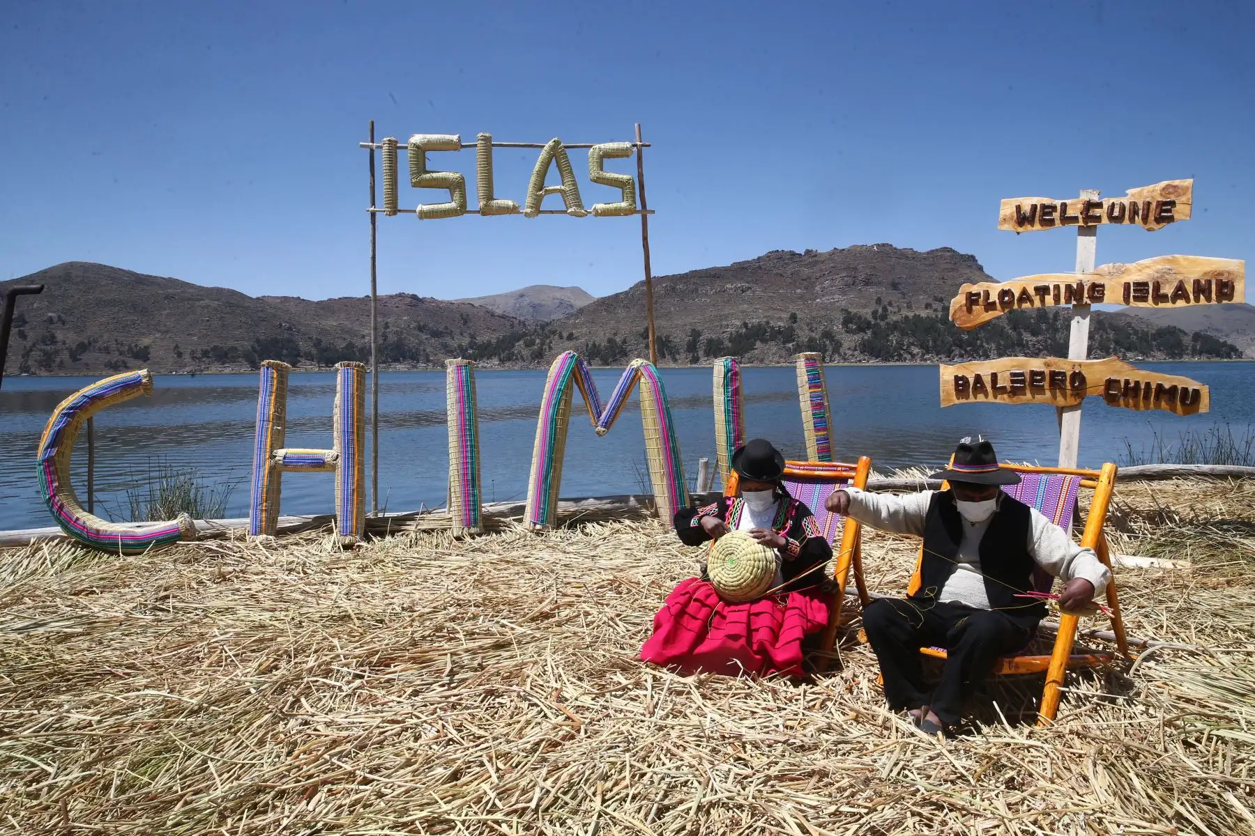 Isla de Uros Chimu en el Lago Titicaca. Foto: ANDINA/Vidal Tarqui
