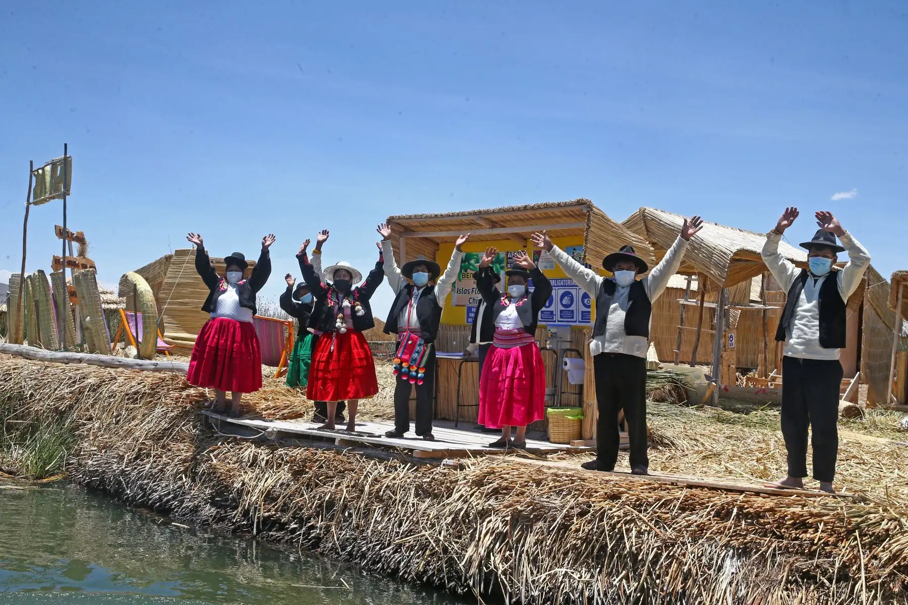 Isla de Uros Chimu en el Lago Titicaca. Foto: ANDINA/Vidal Tarqui