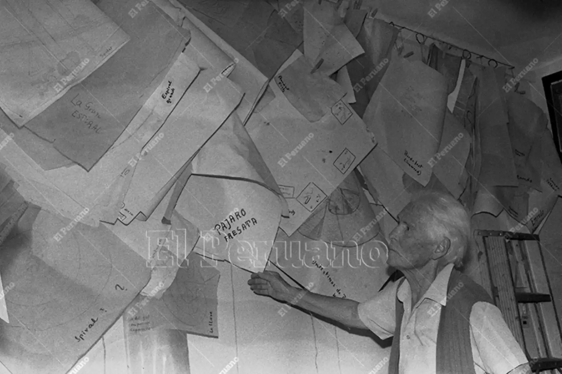 Lima - 2 junio 1986 / Doctora Maria Reiche, estudiosa de las líneas de Nazca. Foto: Archivo Histórico de El Peruano / Norman Córdova
