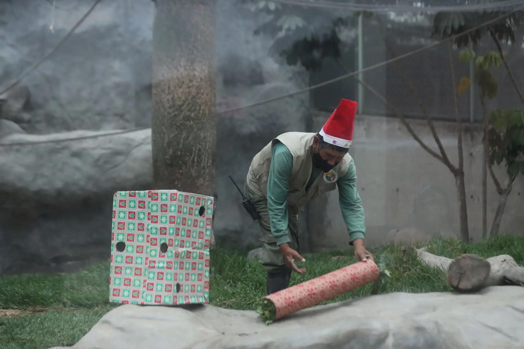 Zoológico Huachipa, vive el espíritu navideño, impulsando la campaña el "Zoológico hace realidad tus sueños"  dónde los niños que escriban sus cartas a Papa Noel, podrán recibir un premio de sus propias manos. Foto: ANDINA/Carla Patiño Ramírez