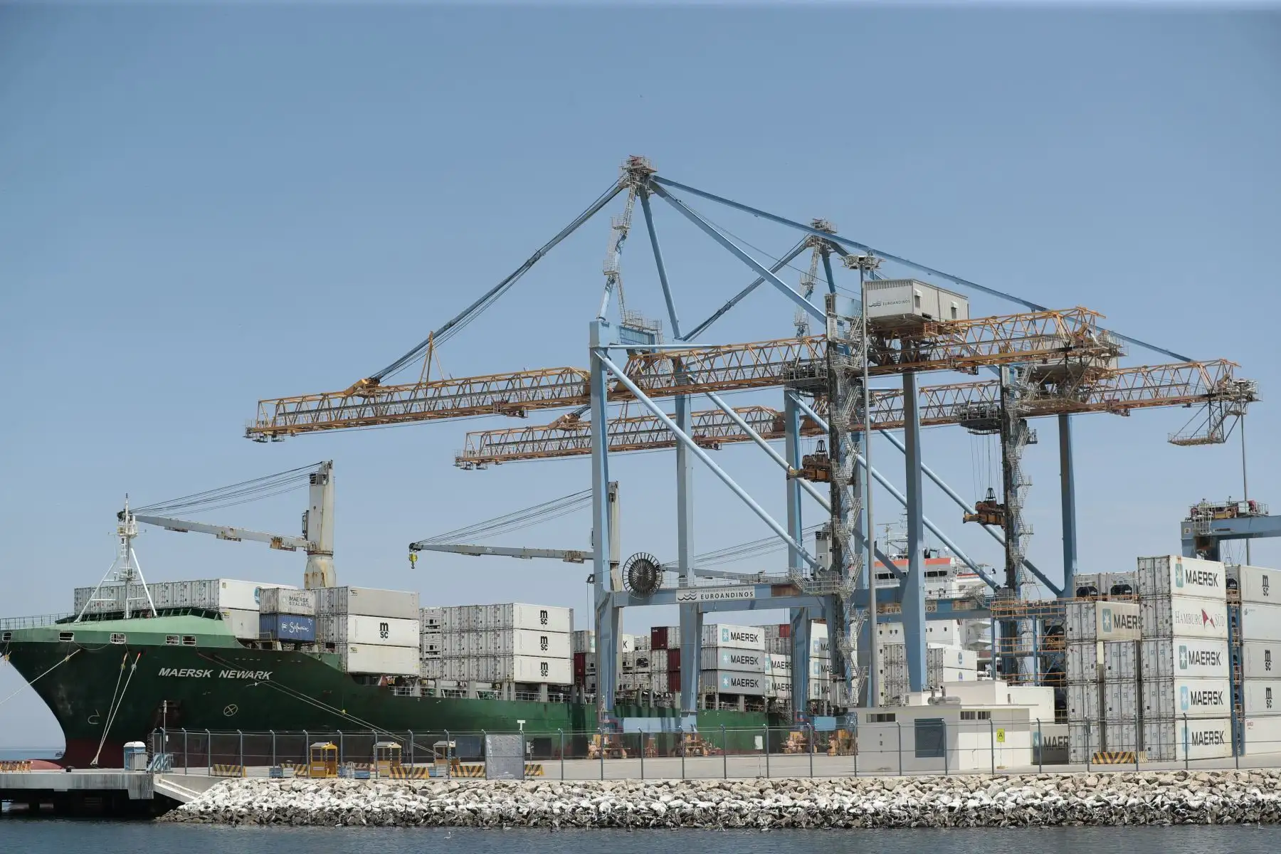 Presidente Pedro Castillo inspecciona los trabajos de ampliación del Terminal Portuario de Paita.
Foto: ANDINA/ Presidencia