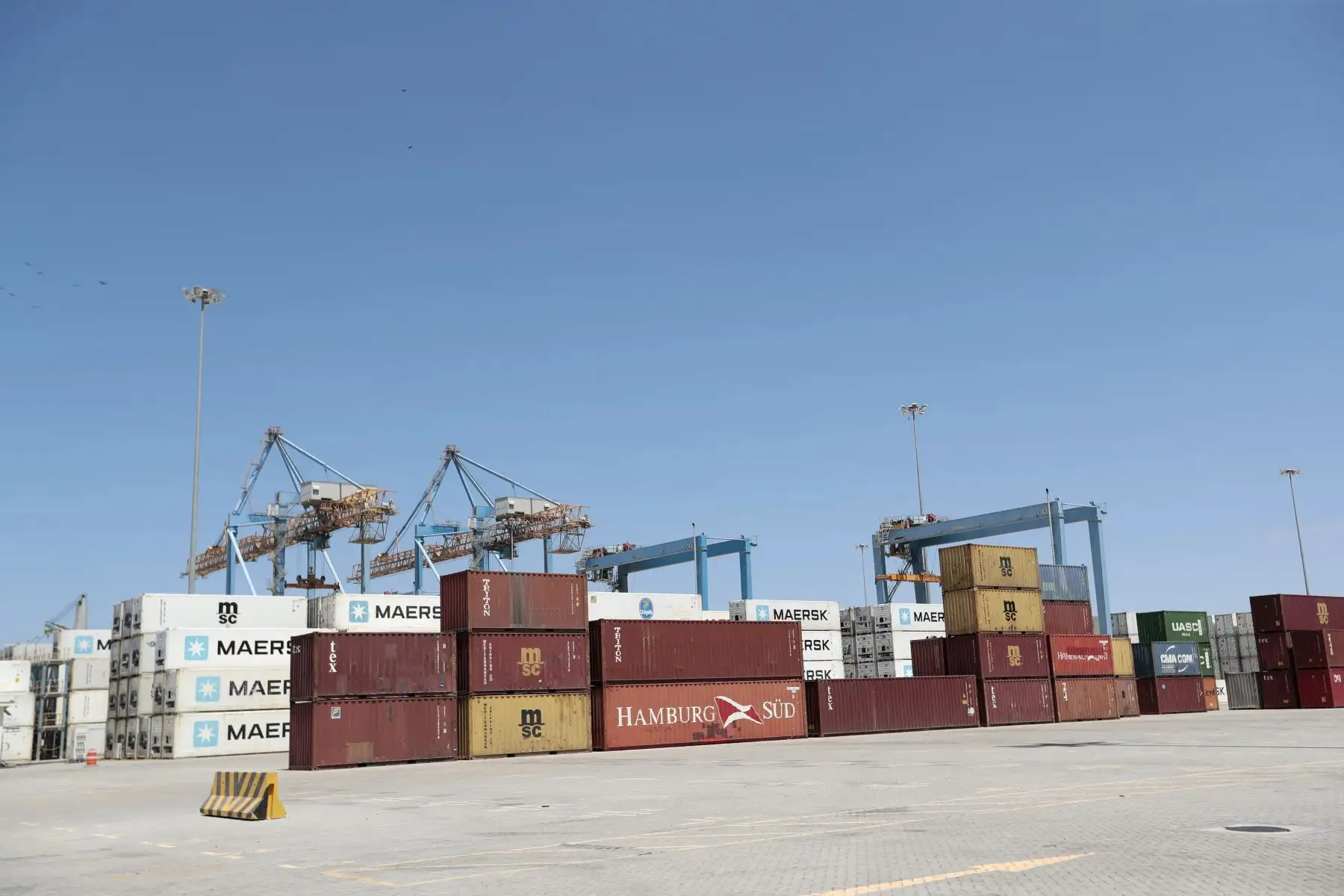 Presidente Pedro Castillo inspecciona los trabajos de ampliación del Terminal Portuario de Paita.
Foto: ANDINA/ Presidencia