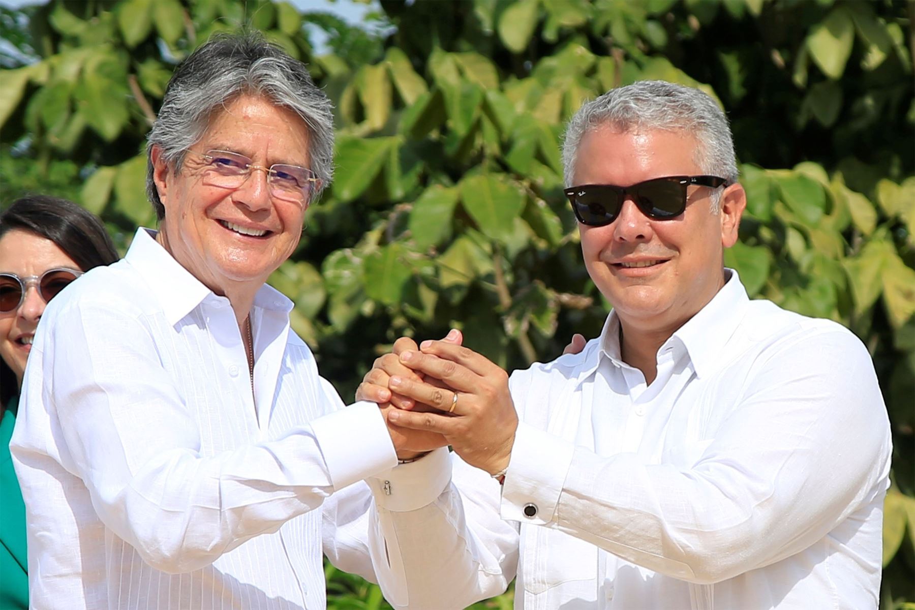 Los presidentes de Ecuador, Guillermo Lasso, y de Colombia, Iván Duque, exhibieron una total sintonía en cuanto a políticas de Gobierno. Foto: EFE