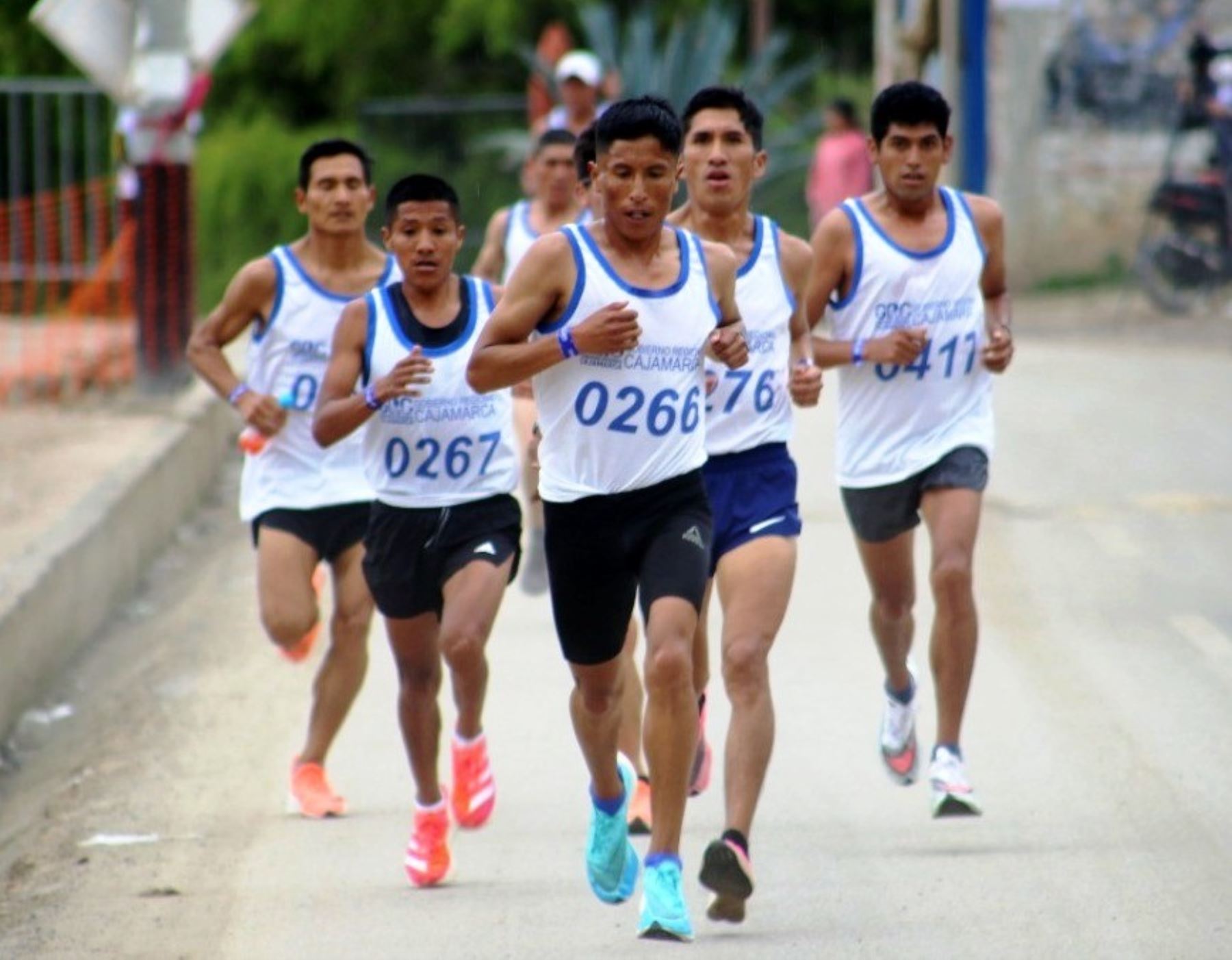 René Champi fue uno de los atleltas cusqueños que triunfo en la media maratón Bicentenario que organizó el Gobierno Regional de Cajamarca. Foto: ANDINA/Difusión.