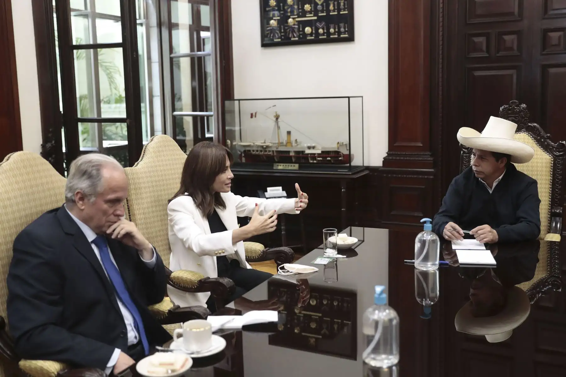 Presidente Pedro Castillo se reunió con periodistas y líderes de opinión, en Palacio de Gobierno.  Foto: ANDINA/Prensa Presidencia