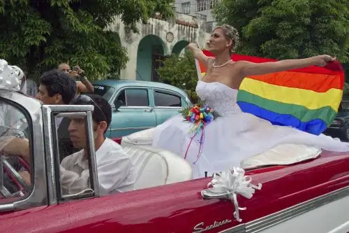 La posible aprobación del matrimonio entre personas del mismo sexo en Cuba saltó a la palestra en 2018 durante el proceso de reforma constitucional. Foto: AFP