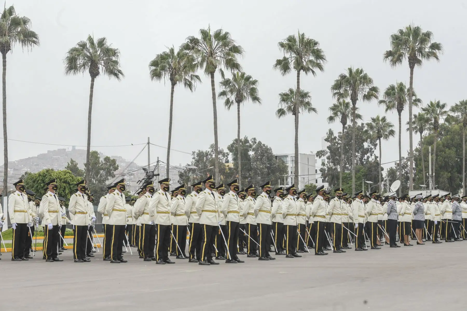 Presidente de la República, Pedro Castillo, asiste a la ceremonia de graduación de los cadetes de la Escuela de Oficiales de la PNP.
Foto: Andina/Presidencia Perú