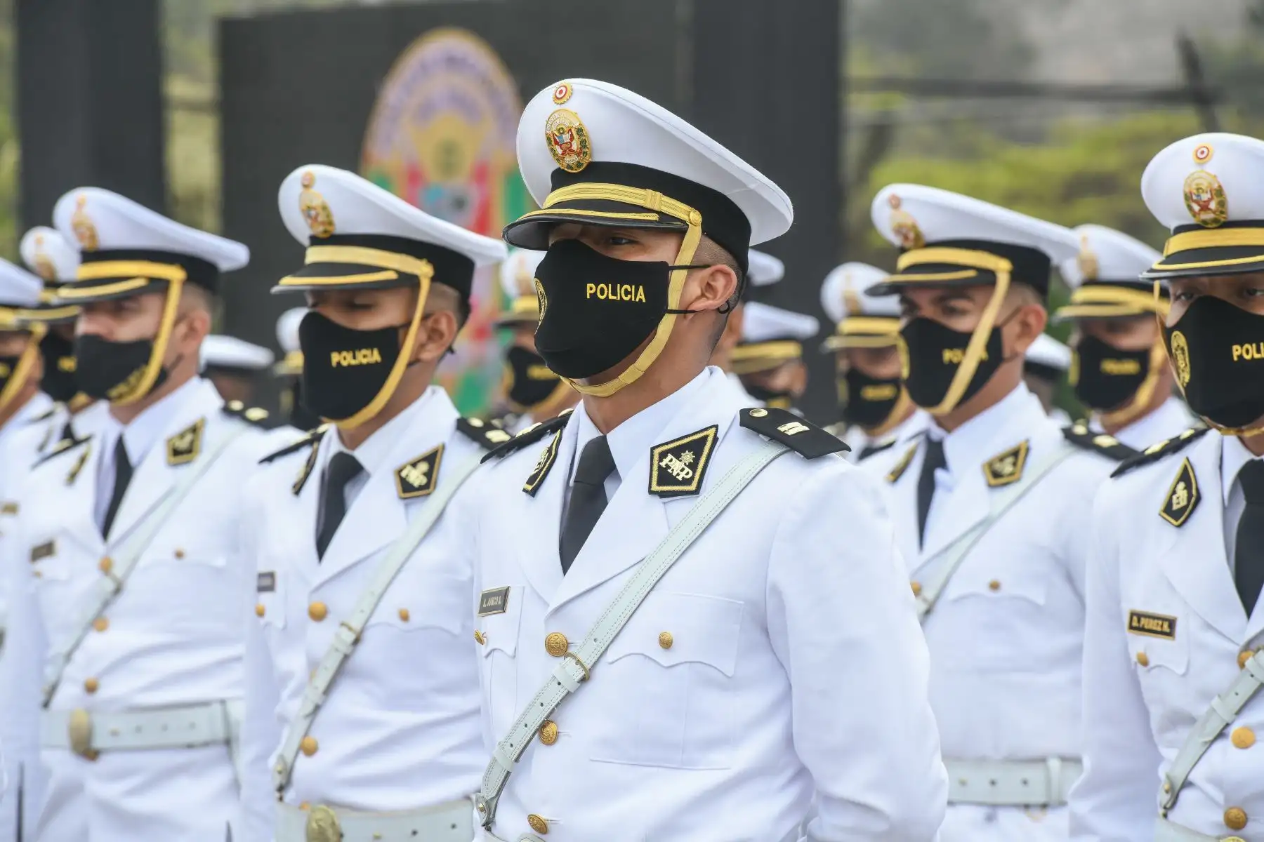 Presidente de la República, Pedro Castillo, asiste a la ceremonia de graduación de los cadetes de la Escuela de Oficiales de la PNP.
Foto: Andina/Presidencia Perú