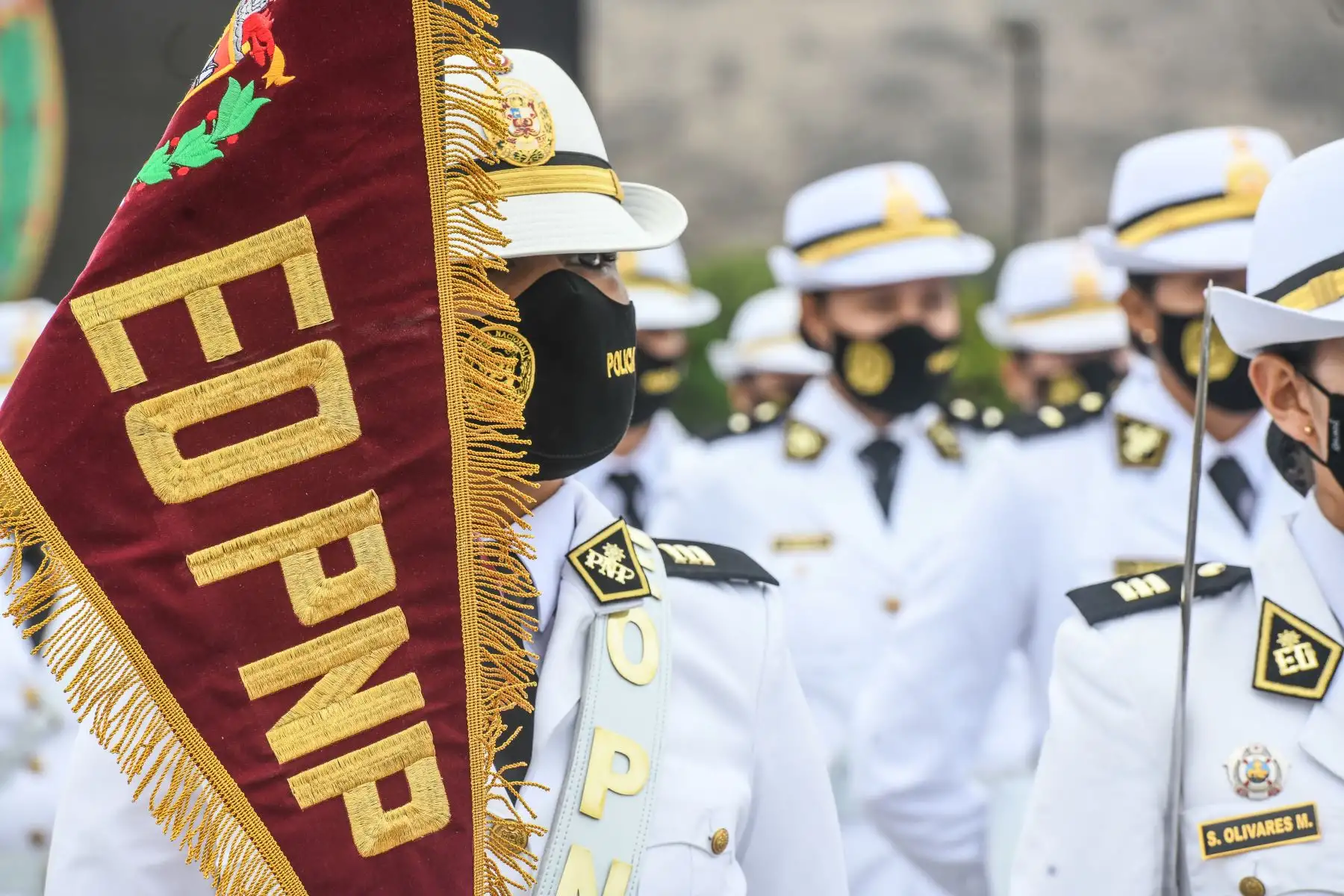 Presidente de la República, Pedro Castillo, asiste a la ceremonia de graduación de los cadetes de la Escuela de Oficiales de la PNP.
Foto: Andina/Presidencia Perú